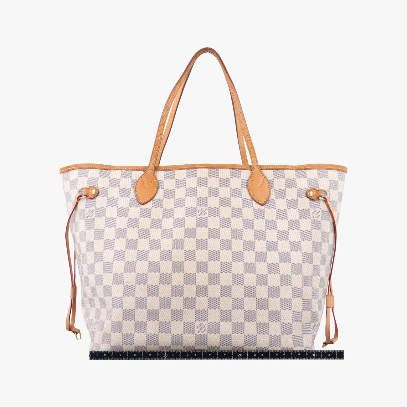 Pre-owned Louis Vuitton Neverfull MM Azur Damier Canvas N51107 shoulderbag | stylenewstar
