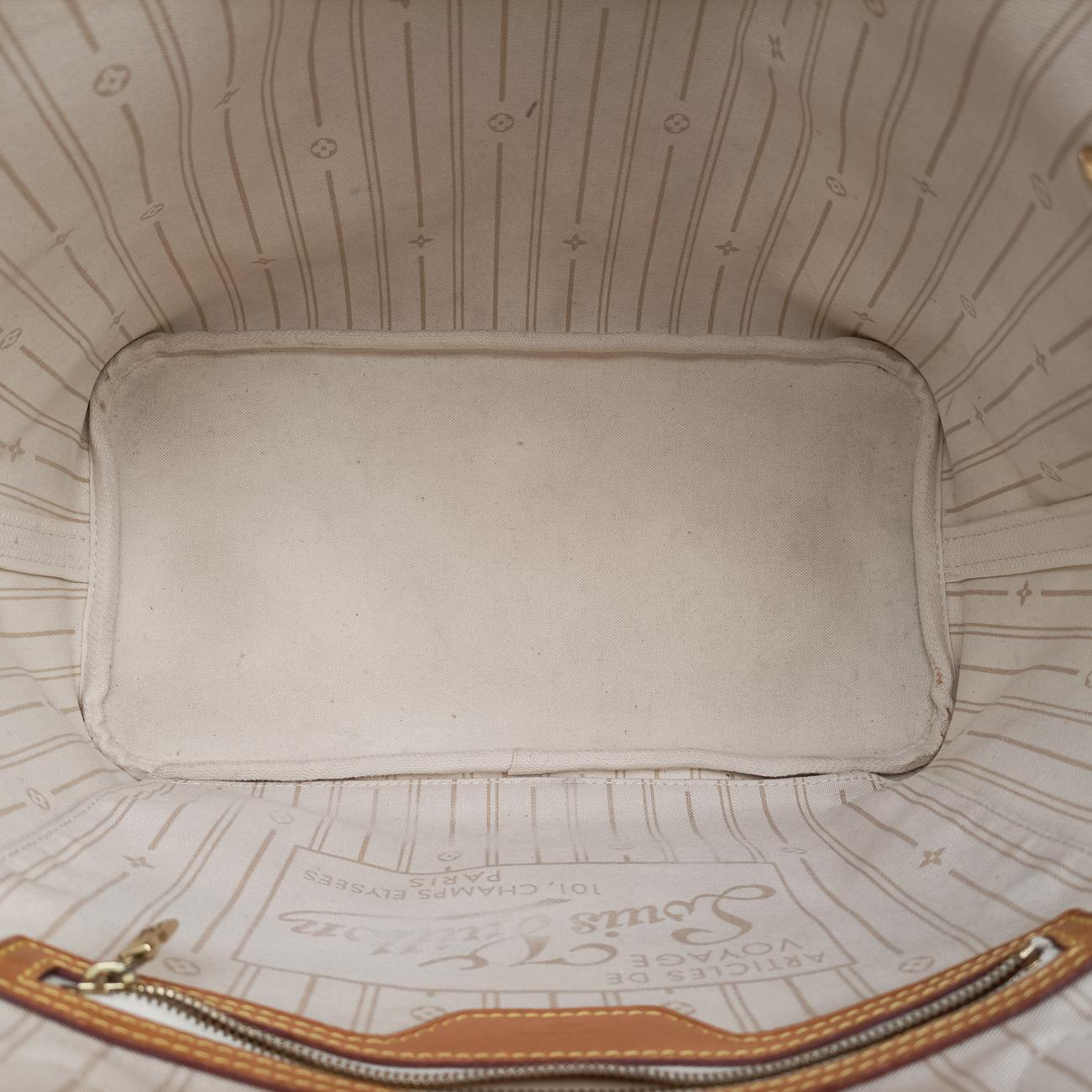 Pre-owned Louis Vuitton Neverfull MM Azur Damier Canvas N51107 shoulderbag | stylenewstar