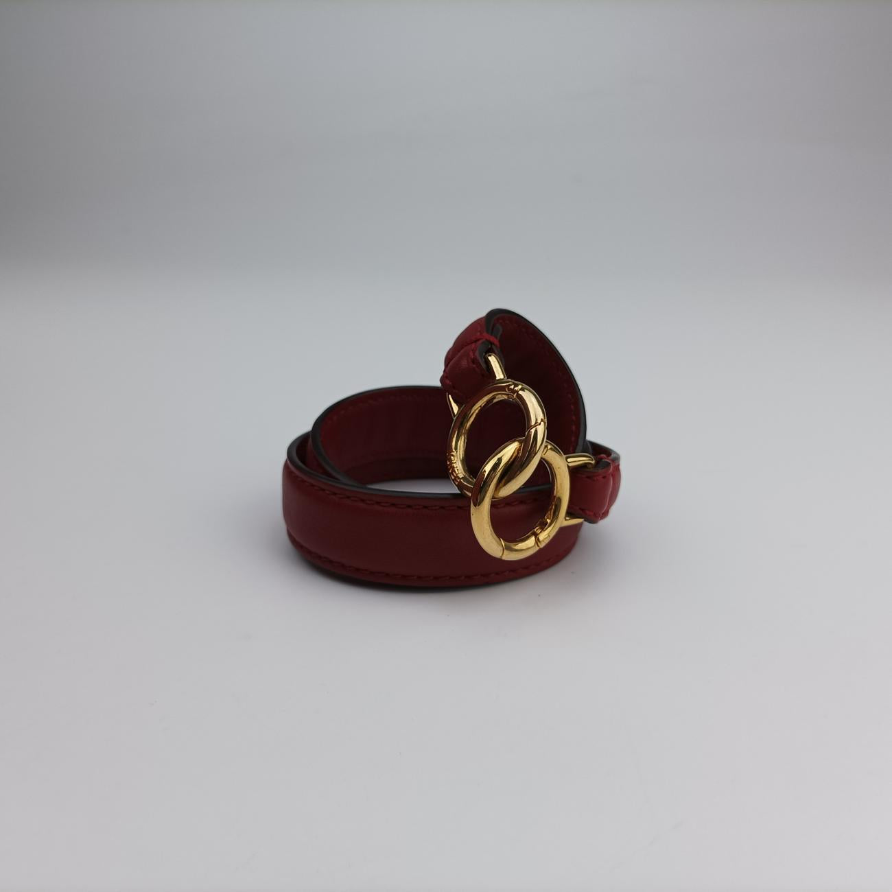 Pre-owned Fendi PEEKABOO Large Red Leather 8BN210 shoulderbag | stylenewstar