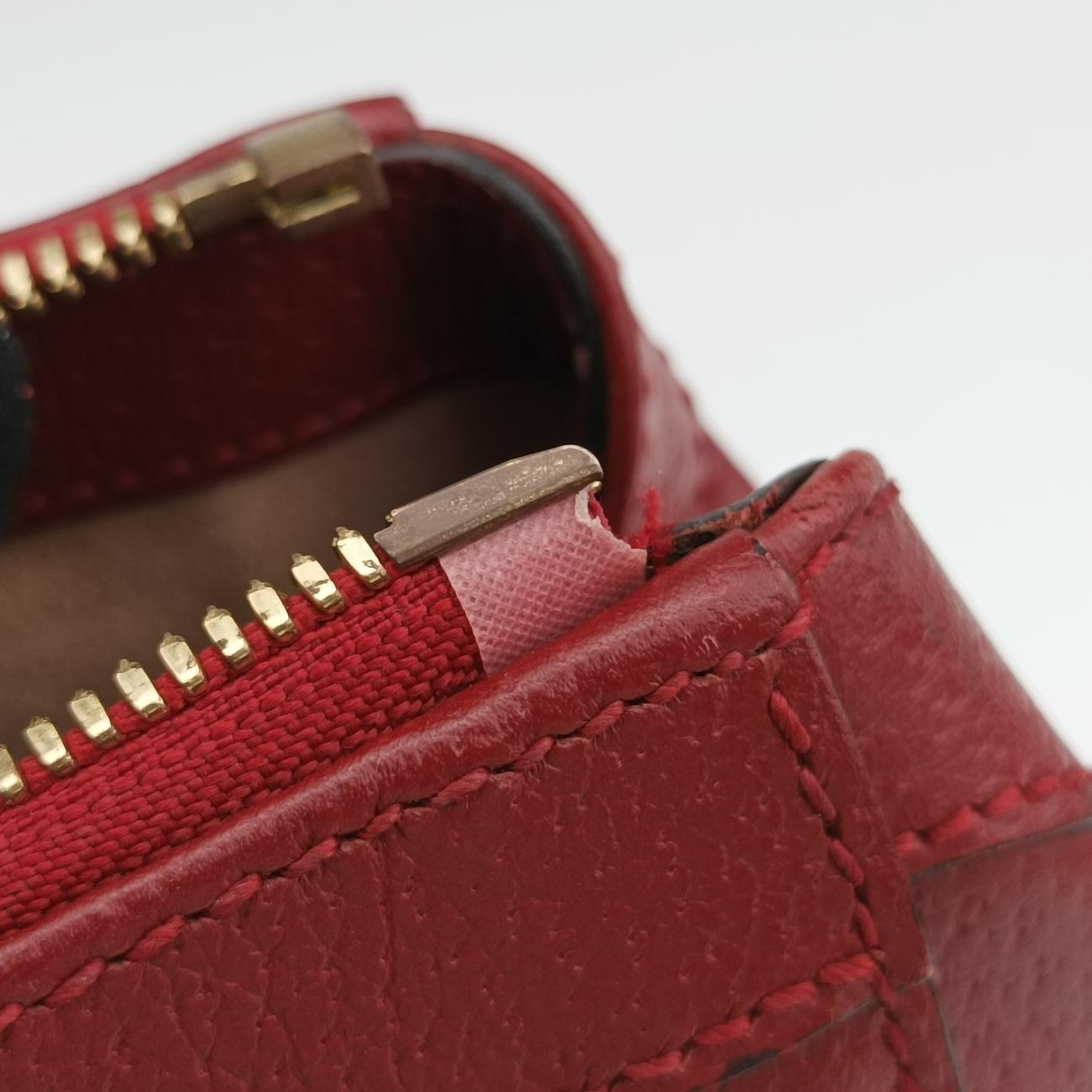 Pre-owned Gucci Ophidia Beige×Red×Multicolour PVC coated canvas x leather 547551 shoulderbag | stylenewstar