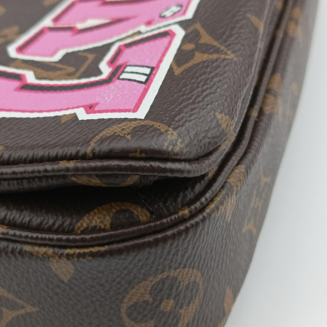 Pre-owned Louis Vuitton Pochette MéTIS MM Brown×multicolor Monogram Patches M43991 shoulderbag | stylenewstar