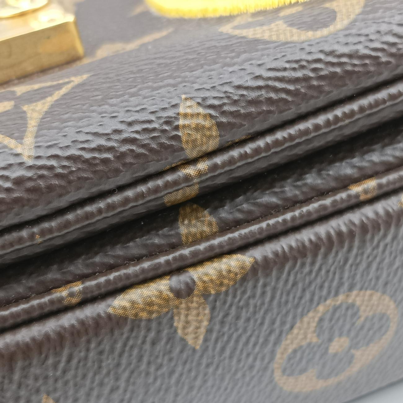 Pre-owned Louis Vuitton Pochette MéTIS MM Brown×multicolor Monogram Patches M43991 shoulderbag | stylenewstar