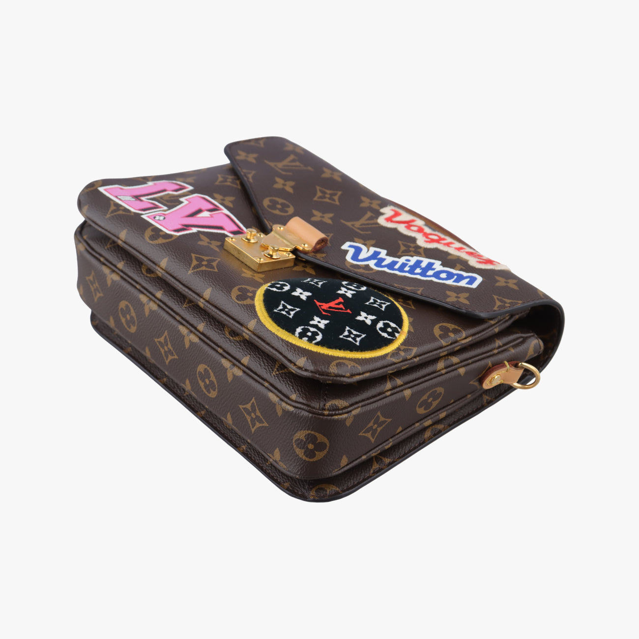 Pre-owned Louis Vuitton Pochette MéTIS MM Brown×multicolor Monogram Patches M43991 shoulderbag | stylenewstar