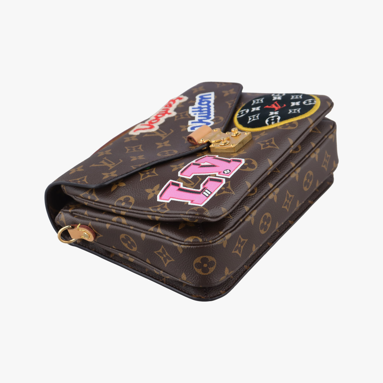 Pre-owned Louis Vuitton Pochette MéTIS MM Brown×multicolor Monogram Patches M43991 shoulderbag | stylenewstar