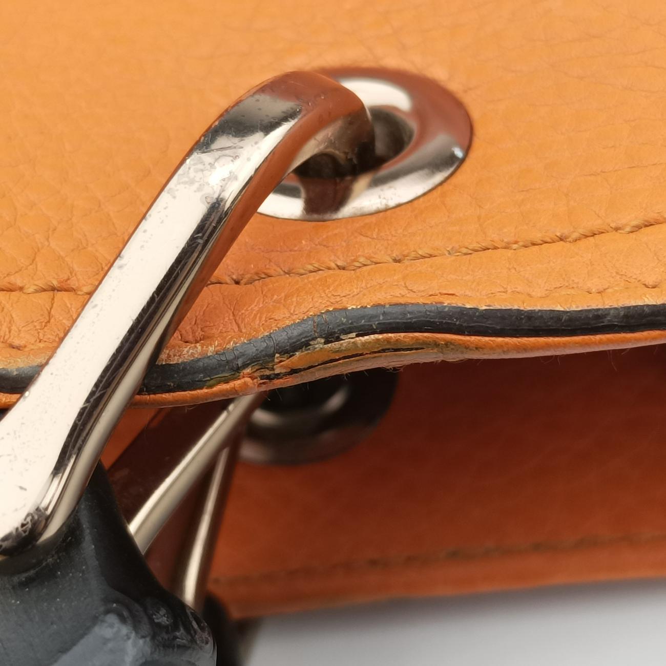 Pre-owned Gucci Bamboo Shopper Orange Leather 323660 shoulderbag | stylenewstar