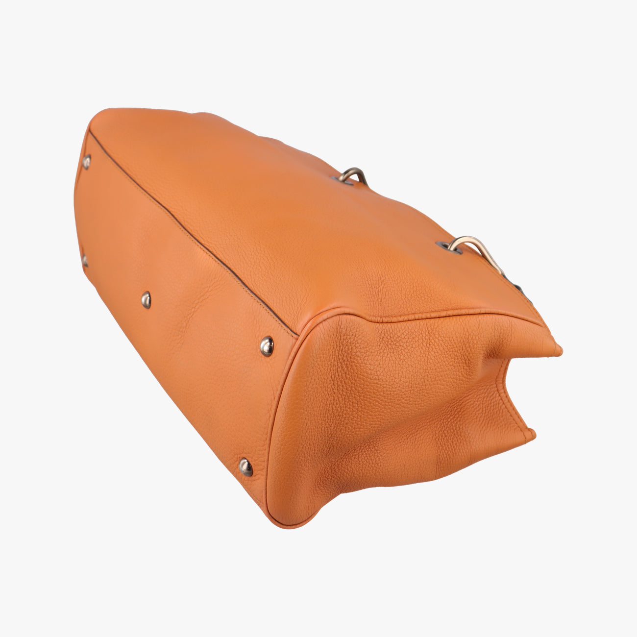 Pre-owned Gucci Bamboo Shopper Orange Leather 323660 shoulderbag | stylenewstar