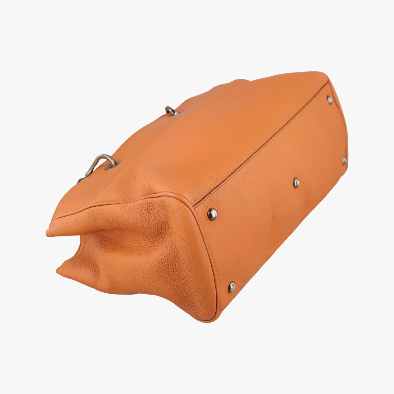 Pre-owned Gucci Bamboo Shopper Orange Leather 323660 shoulderbag | stylenewstar