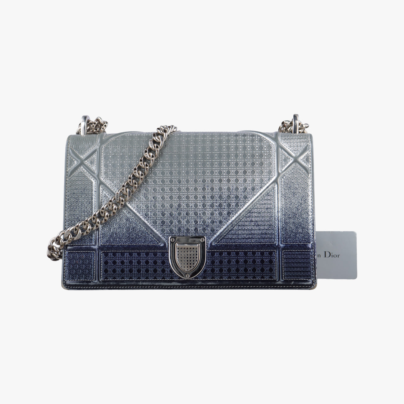 Pre-owned Christian Dior Diorama Silver×Multicolour Leather  shoulderbag | stylenewstar