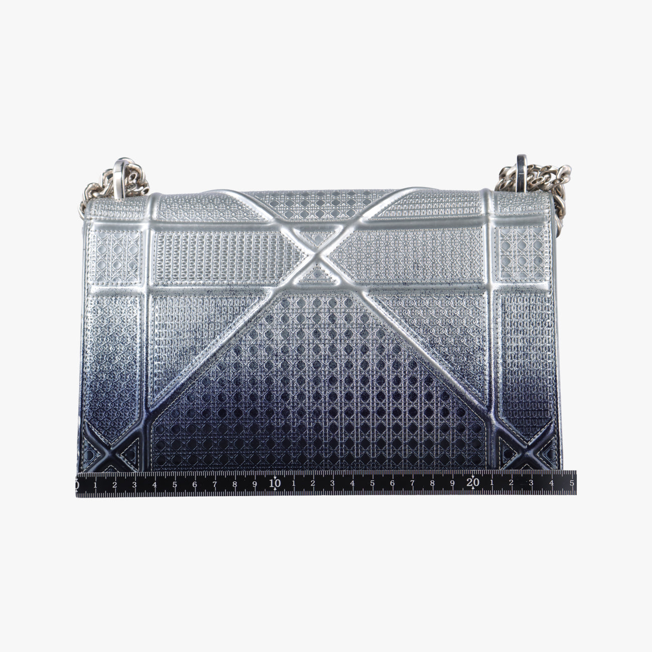 Pre-owned Christian Dior Diorama Silver×Multicolour Leather  shoulderbag | stylenewstar