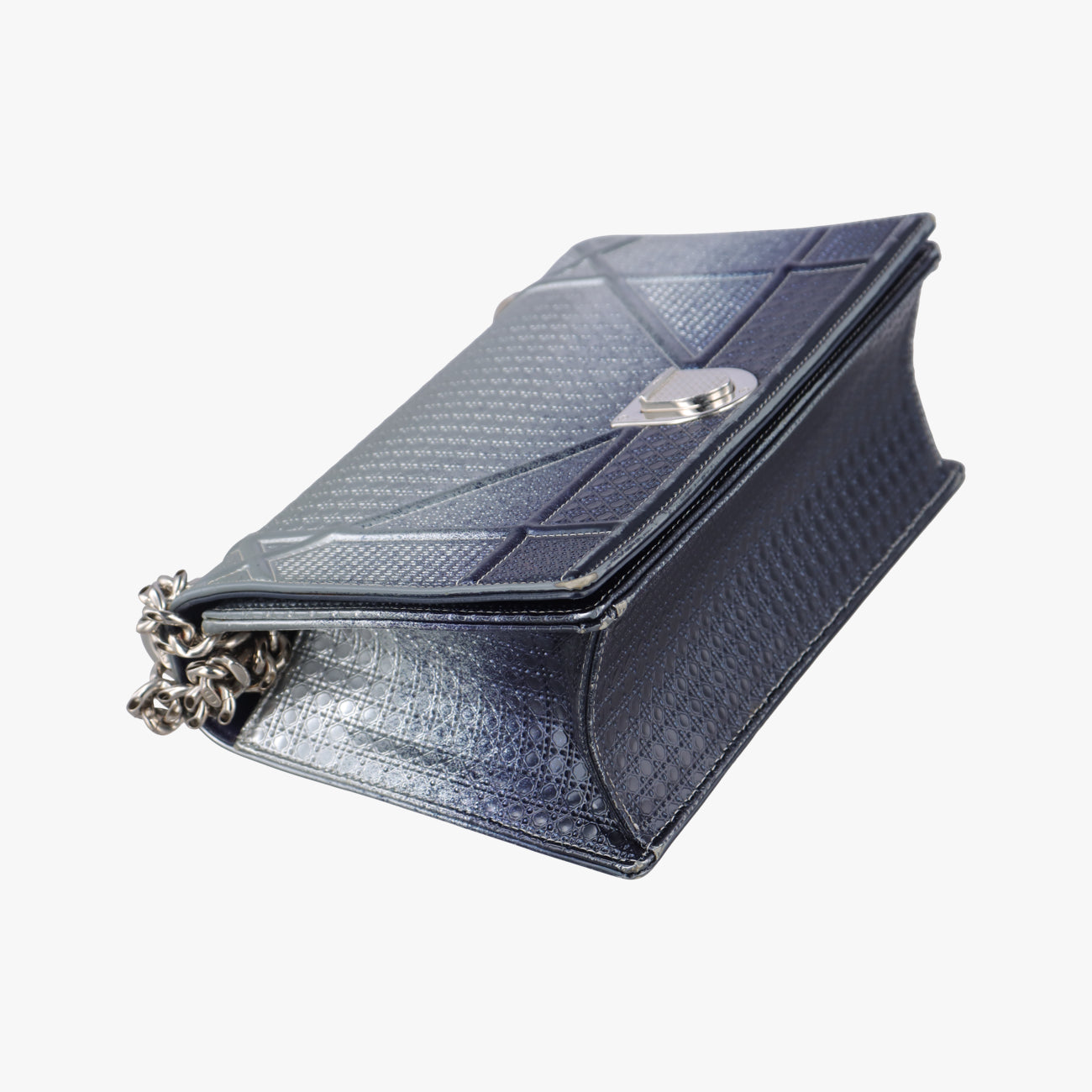 Pre-owned Christian Dior Diorama Silver×Multicolour Leather  shoulderbag | stylenewstar