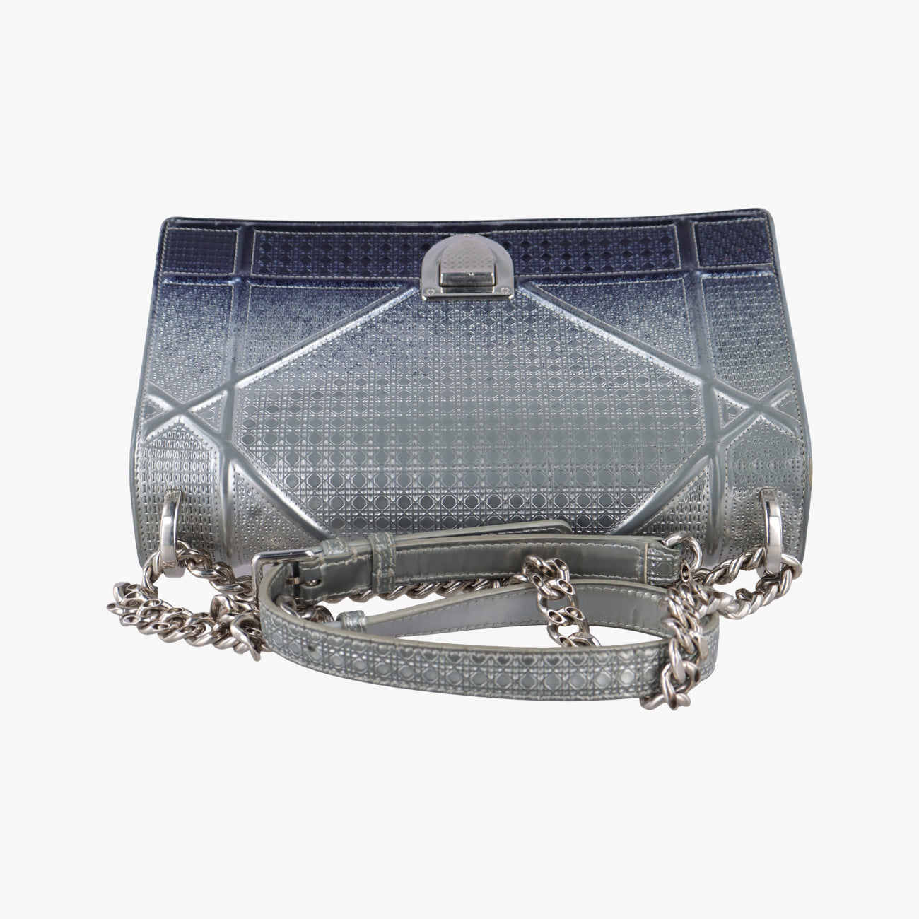 Pre-owned Christian Dior Diorama Silver×Multicolour Leather  shoulderbag | stylenewstar