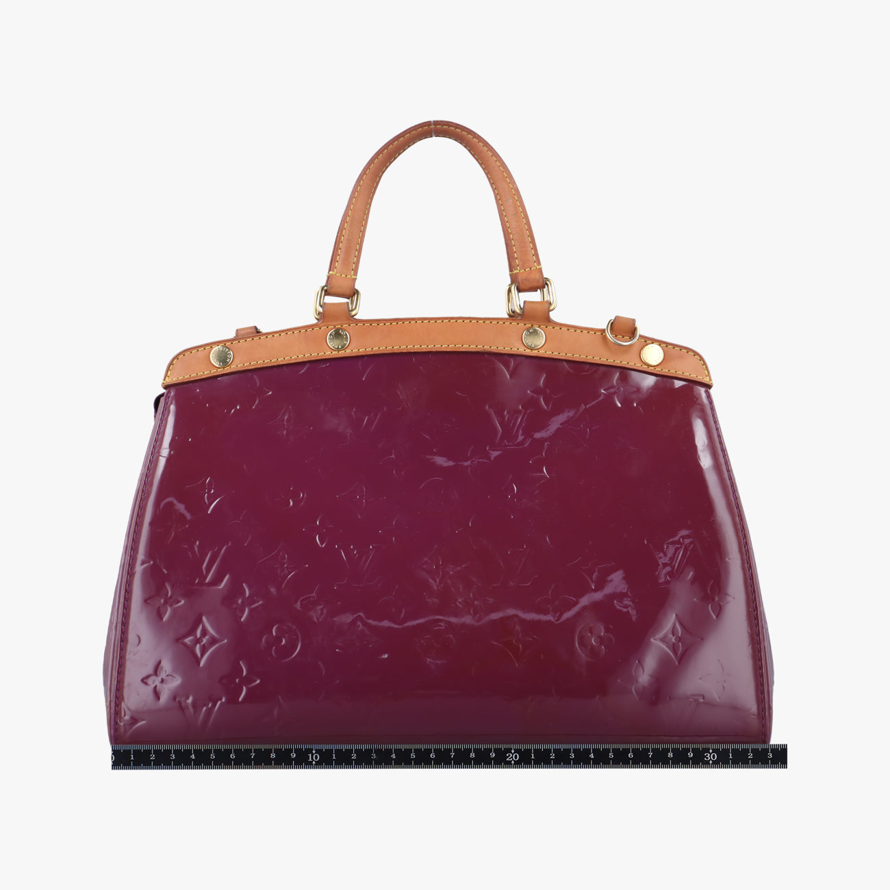 Pre-owned Louis Vuitton Bréa MM ROUGE FAUVISTE Vernis M91690 shoulderbag | stylenewstar