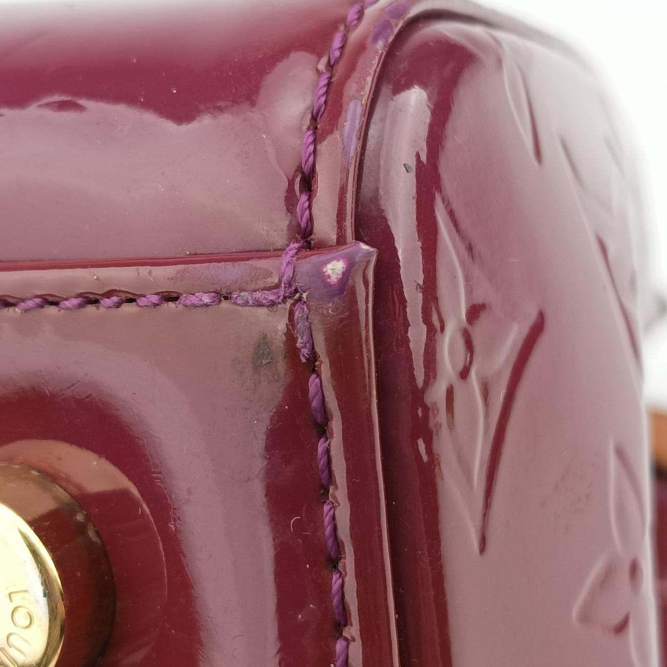 Pre-owned Louis Vuitton Bréa MM ROUGE FAUVISTE Vernis M91690 shoulderbag | stylenewstar