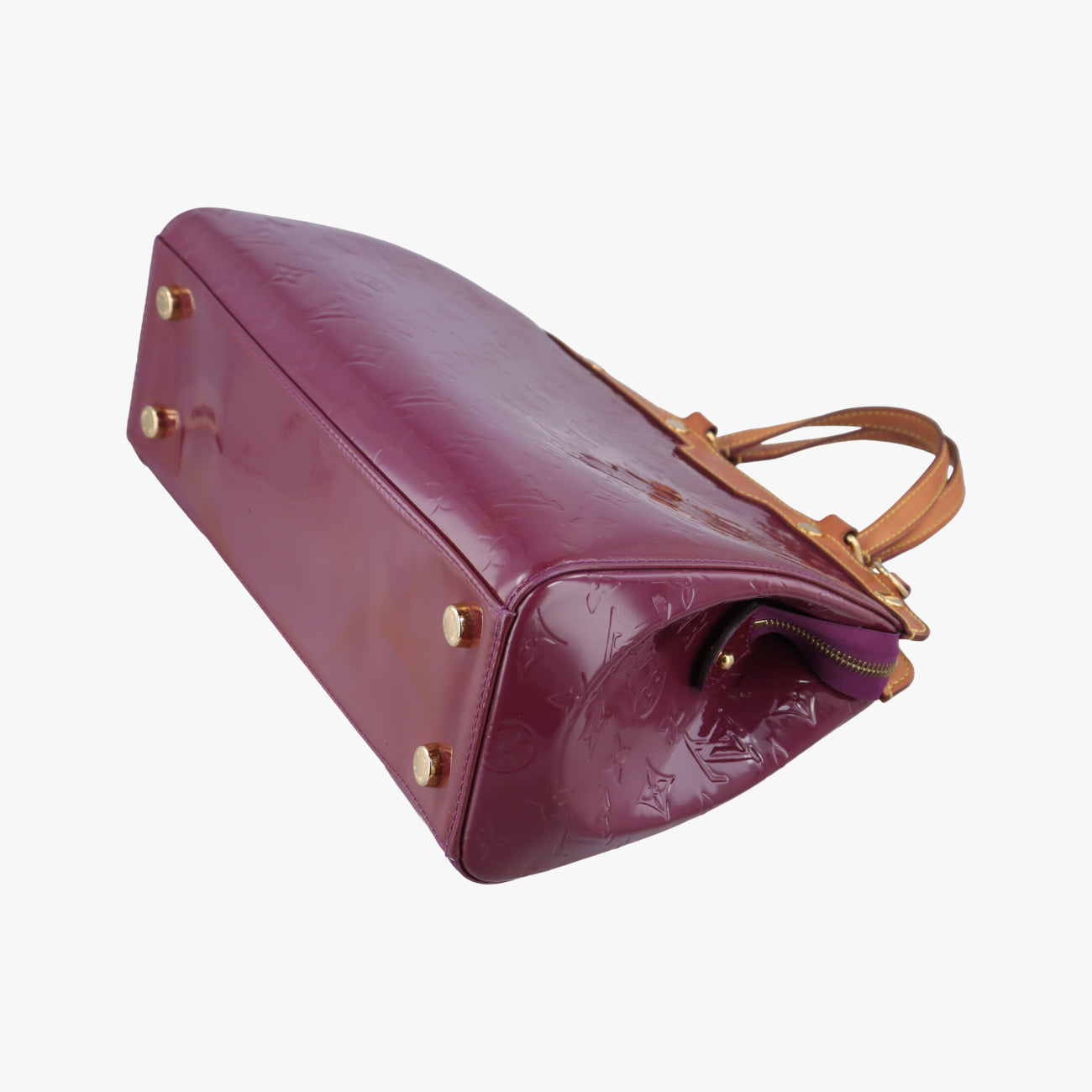 Pre-owned Louis Vuitton Bréa MM ROUGE FAUVISTE Vernis M91690 shoulderbag | stylenewstar