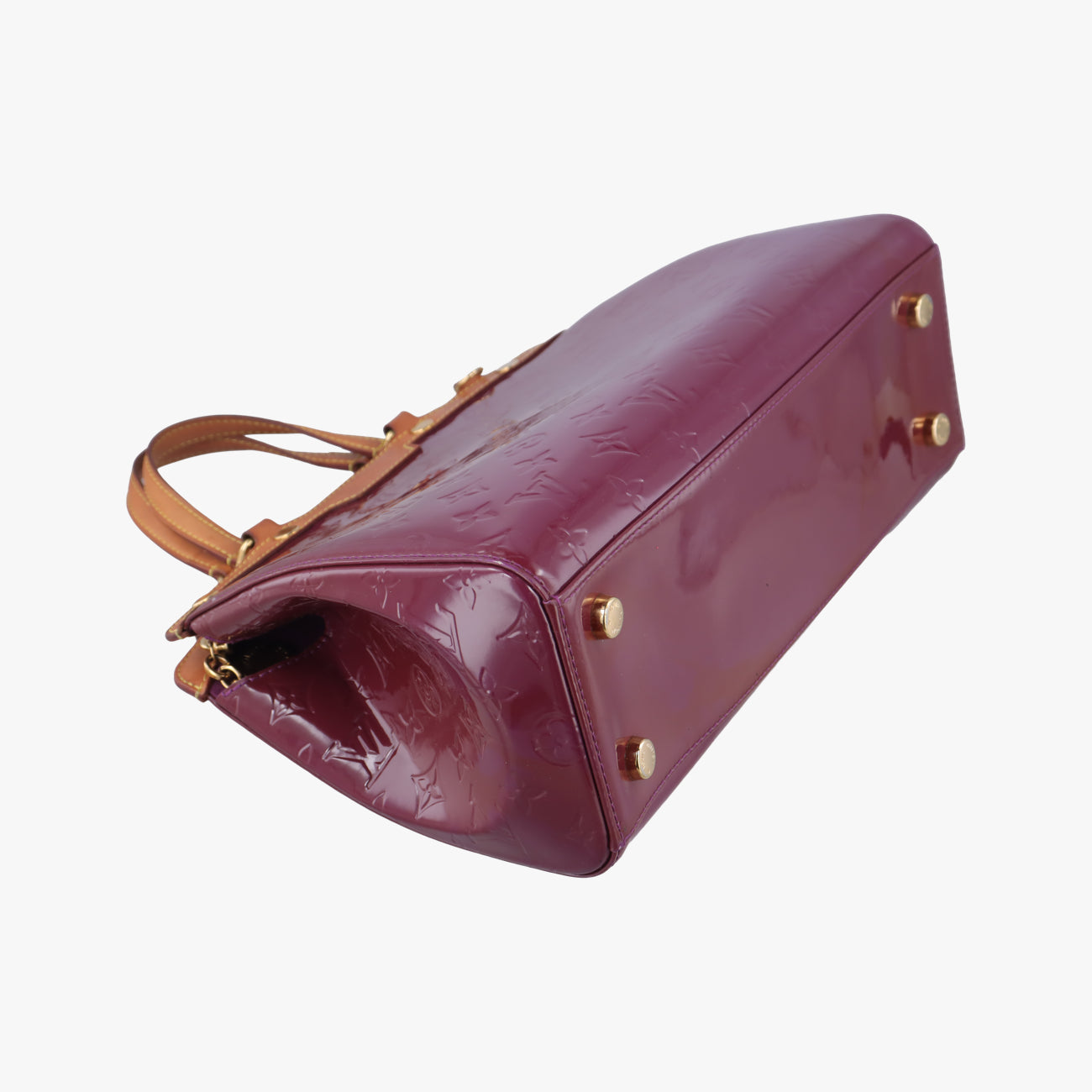 Pre-owned Louis Vuitton Bréa MM ROUGE FAUVISTE Vernis M91690 shoulderbag | stylenewstar