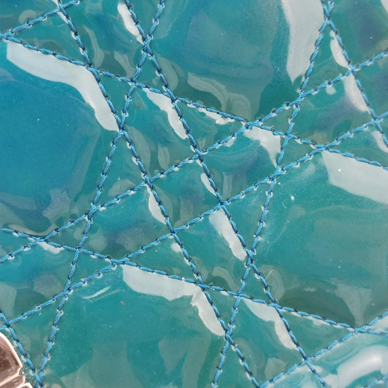 Pre-owned Christian Dior Miss Dior Green Patent  shoulderbag | stylenewstar