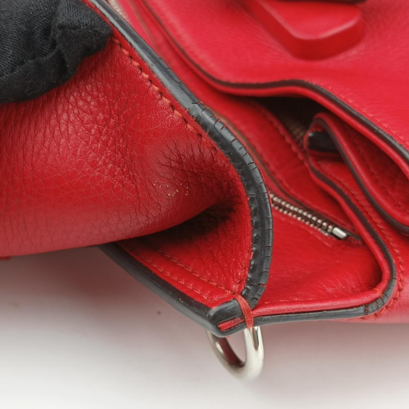 Vintage Gucci Bamboo Daily Red Leather 392013 shoulderbag | stylenewstar