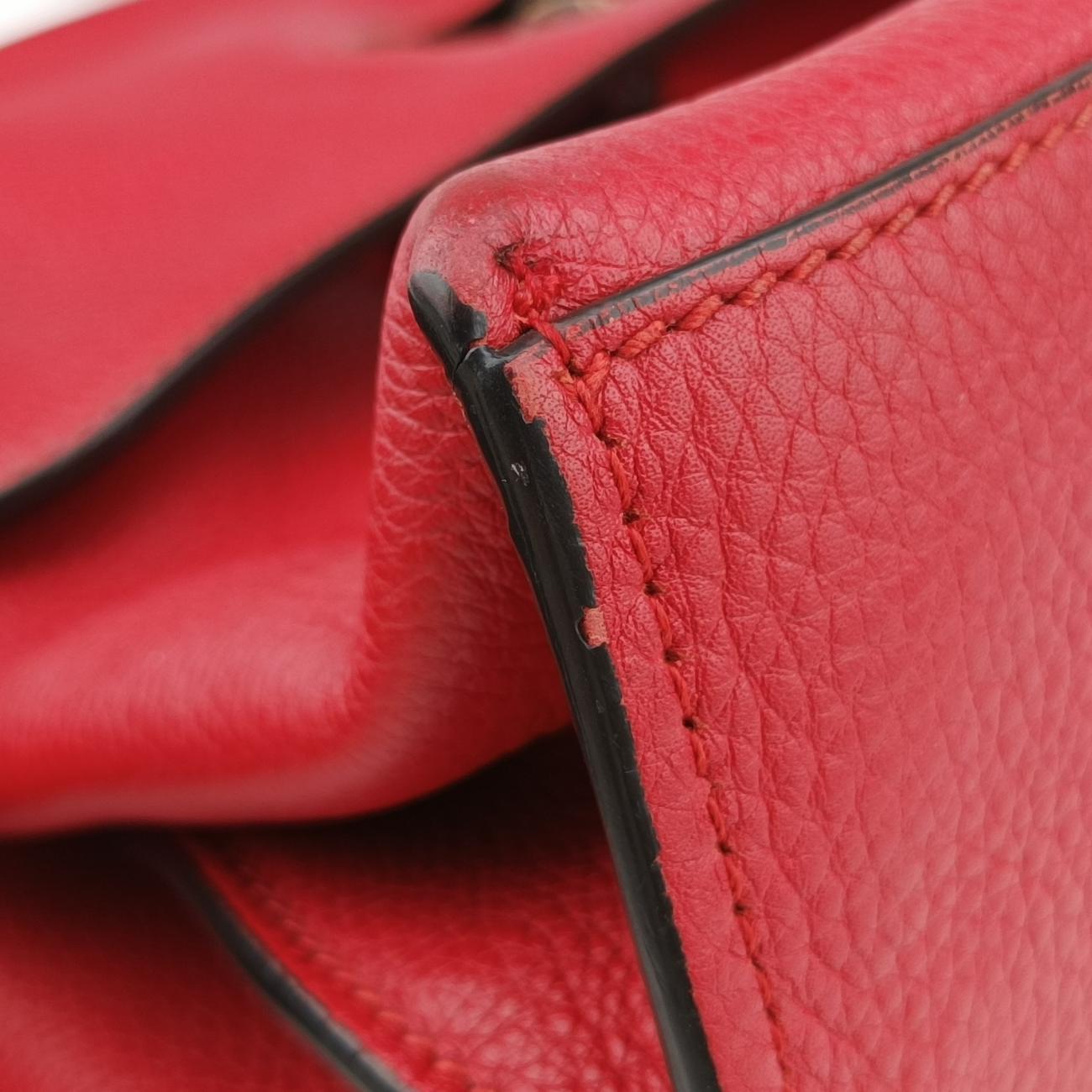 Vintage Gucci Bamboo Daily Red Leather 392013 shoulderbag | stylenewstar