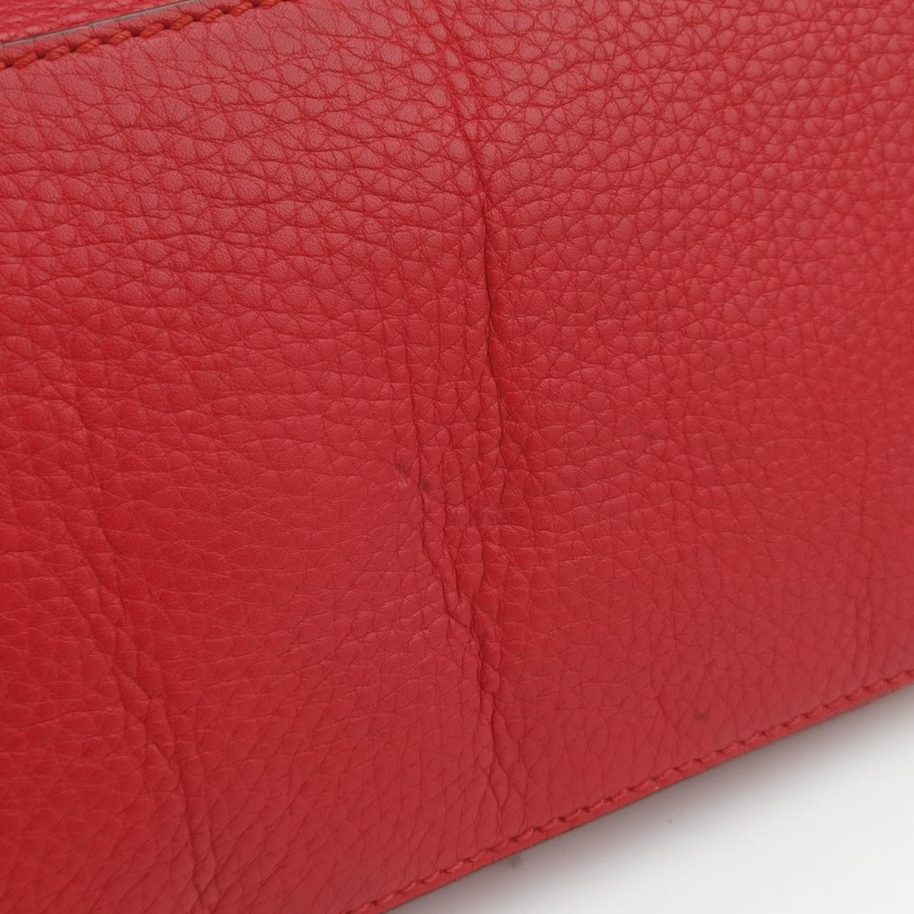 Vintage Gucci Bamboo Daily Red Leather 392013 shoulderbag | stylenewstar