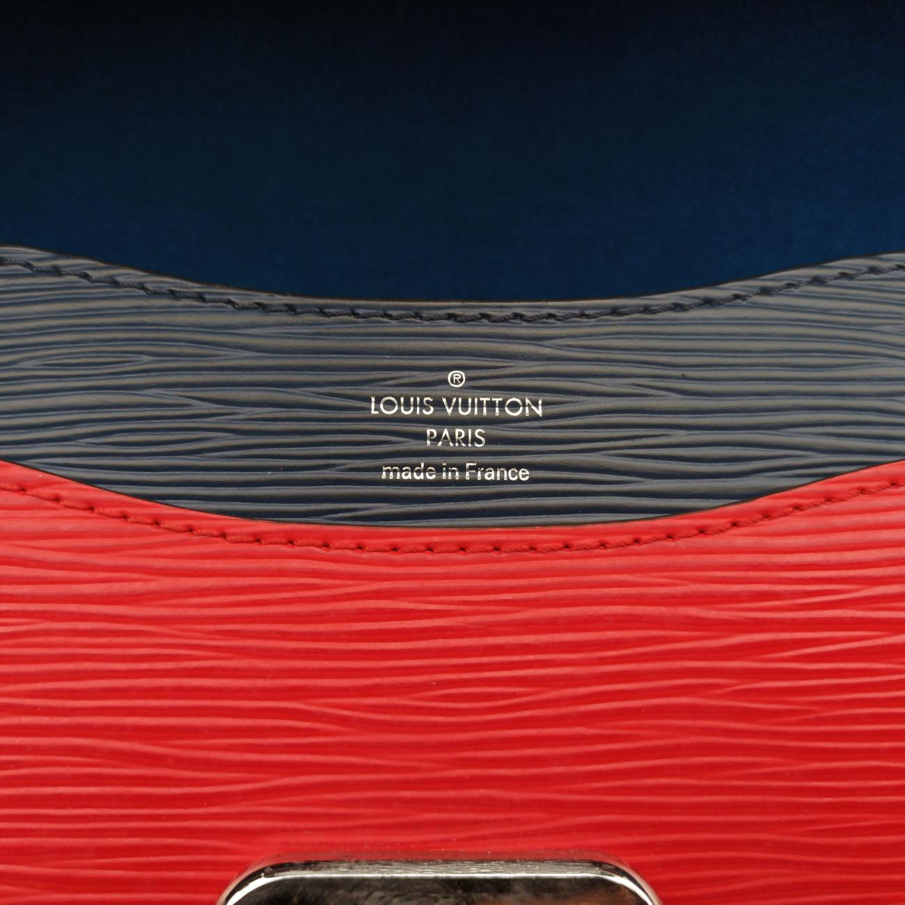 Pre-owned Louis Vuitton Néo Monceau Emeraude Green×Indigo Blue×Coquelicot Red Epi M55405 shoulderbag | stylenewstar