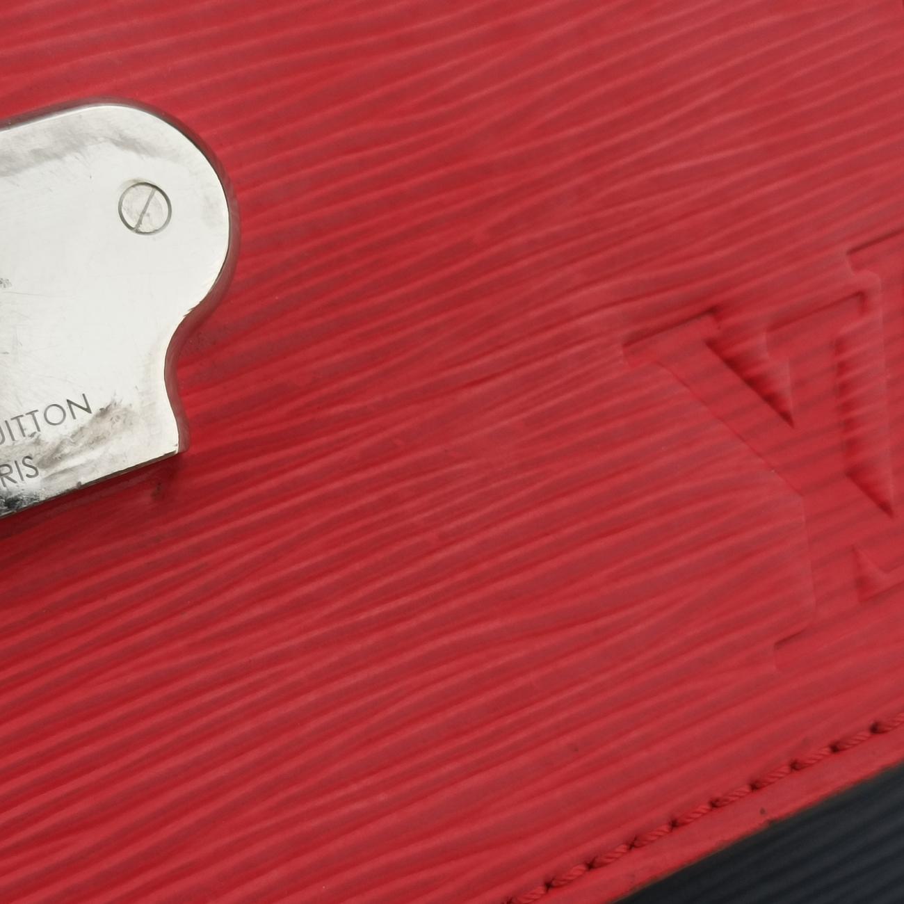 Pre-owned Louis Vuitton Néo Monceau Emeraude Green×Indigo Blue×Coquelicot Red Epi M55405 shoulderbag | stylenewstar