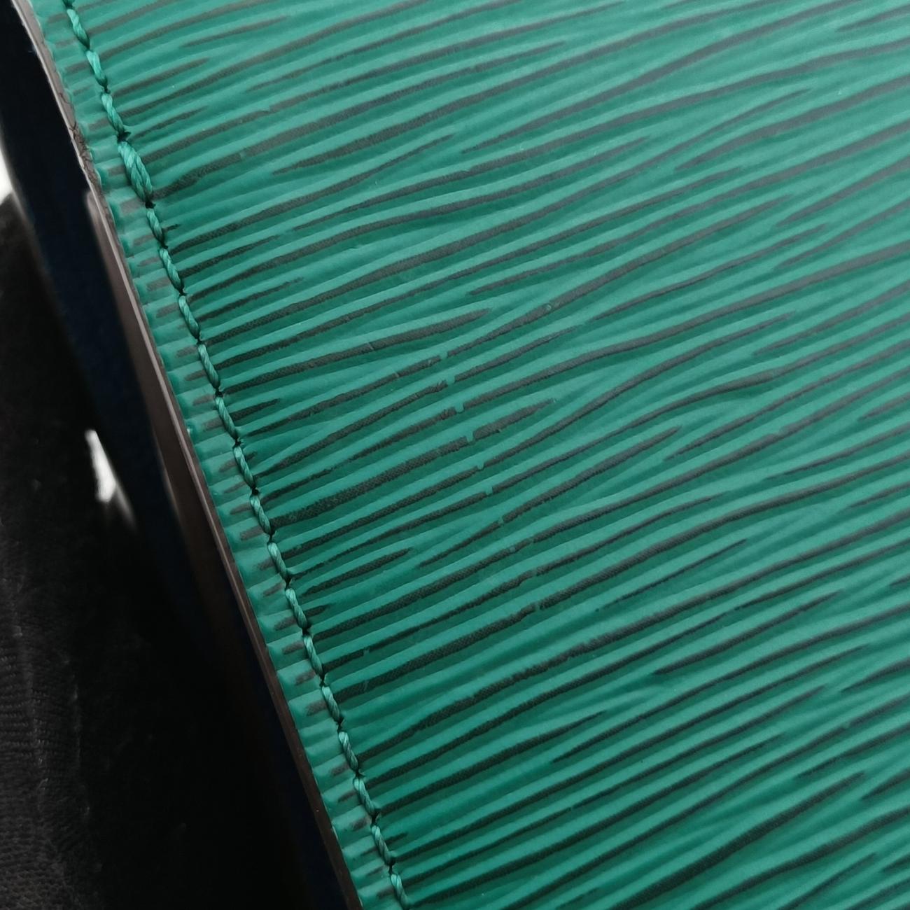 Pre-owned Louis Vuitton Néo Monceau Emeraude Green×Indigo Blue×Coquelicot Red Epi M55405 shoulderbag | stylenewstar