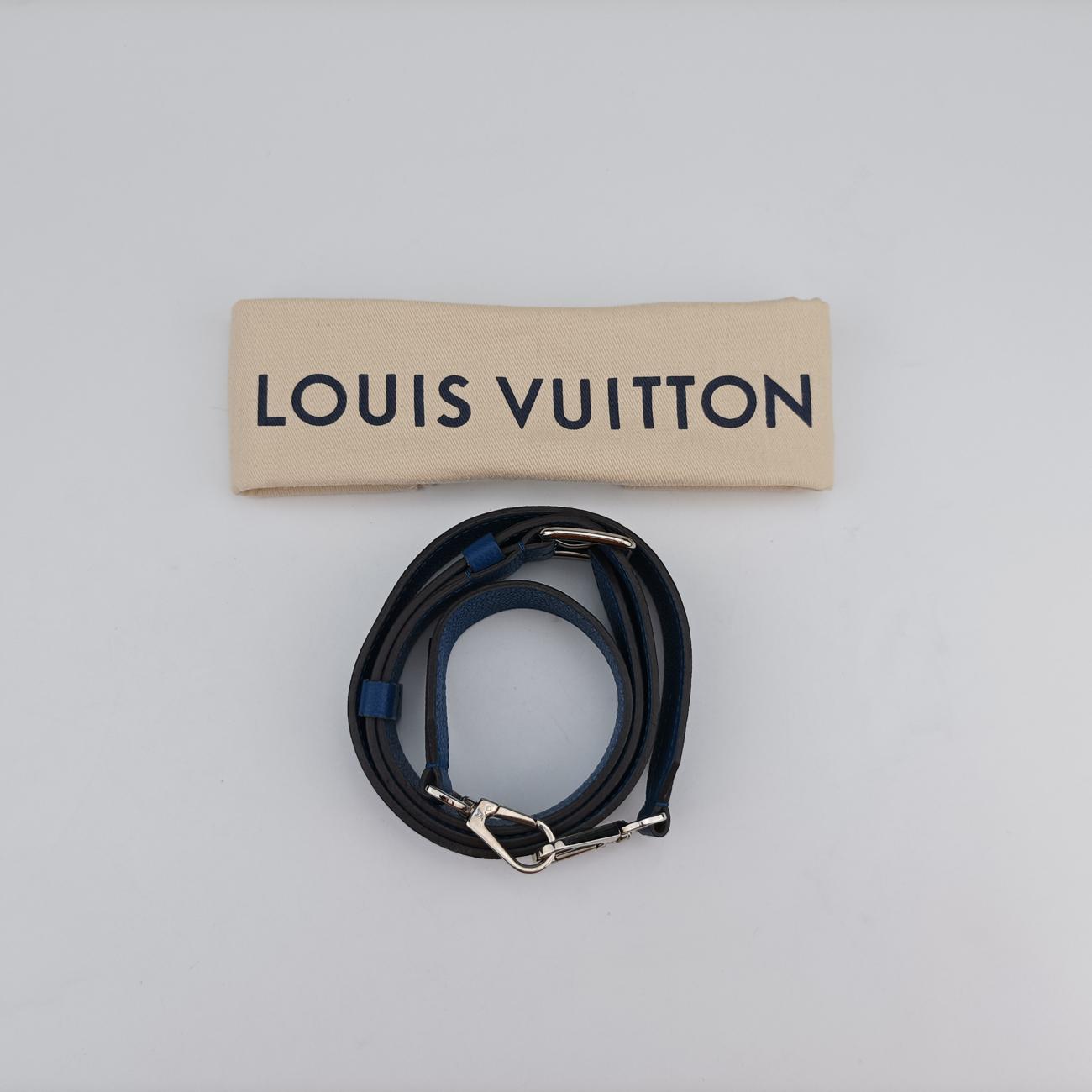 Pre-owned Louis Vuitton Néo Monceau Emeraude Green×Indigo Blue×Coquelicot Red Epi M55405 shoulderbag | stylenewstar