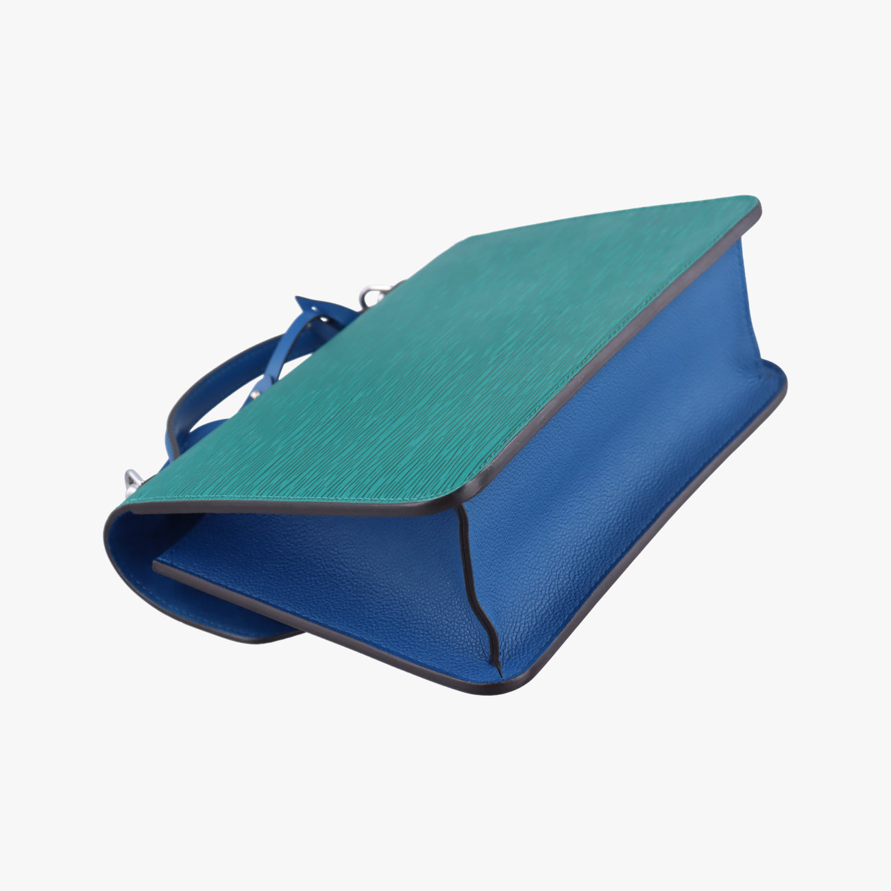 Pre-owned Louis Vuitton Néo Monceau Emeraude Green×Indigo Blue×Coquelicot Red Epi M55405 shoulderbag | stylenewstar