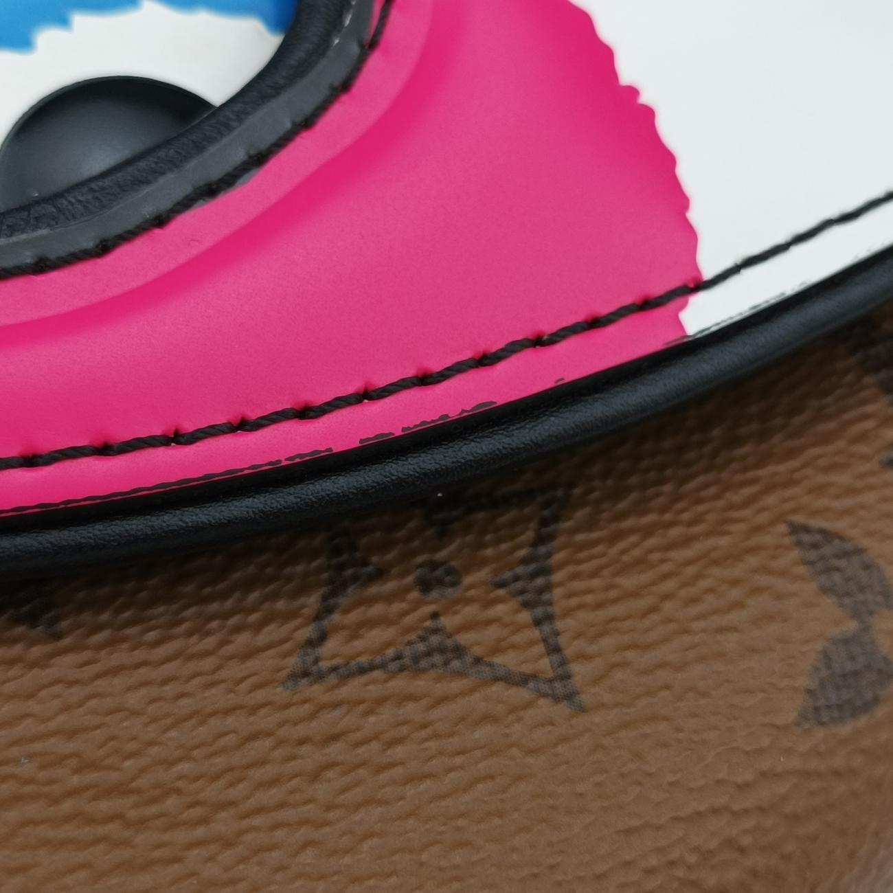 Vintage Louis Vuitton Pochette Kabuki Mask Brown×MARRON×FUCHSIA Monogram Reverse×Epi M43495 shoulderbag | stylenewstar