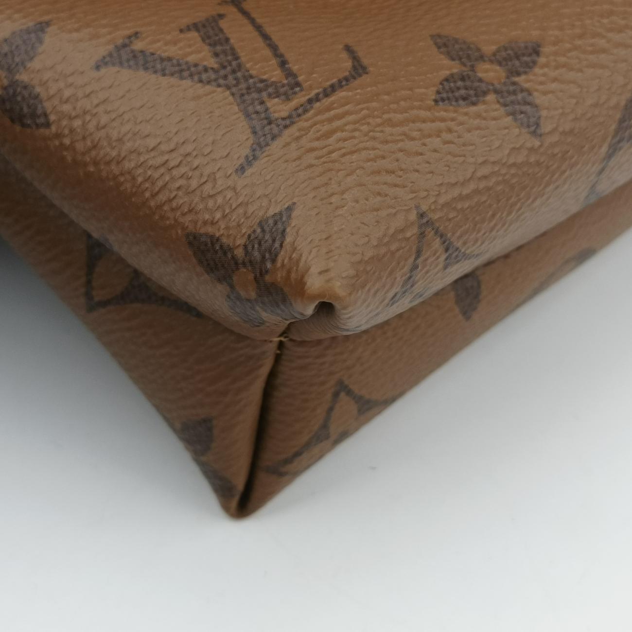 Vintage Louis Vuitton Pochette Kabuki Mask Brown×MARRON×FUCHSIA Monogram Reverse×Epi M43495 shoulderbag | stylenewstar