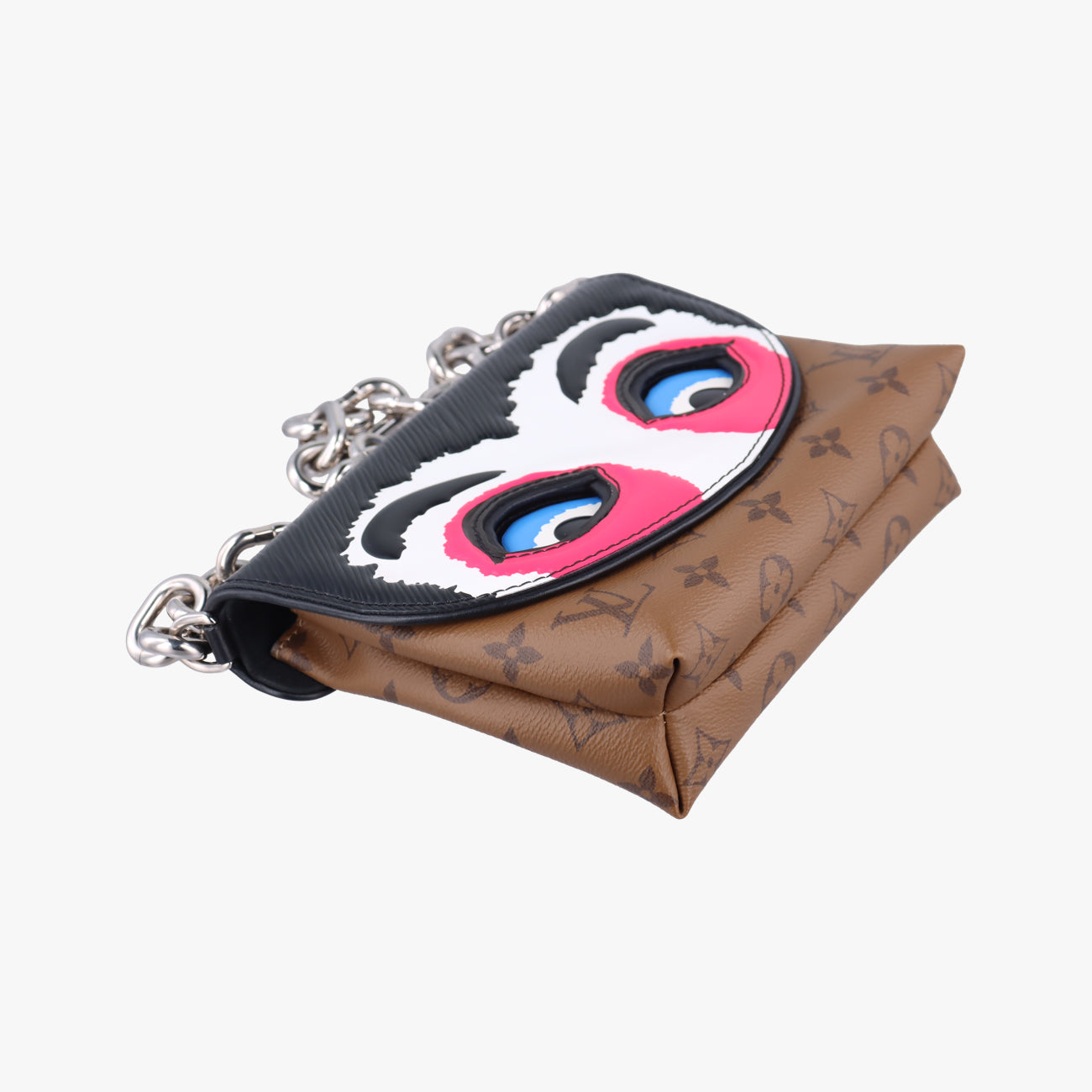Vintage Louis Vuitton Pochette Kabuki Mask Brown×MARRON×FUCHSIA Monogram Reverse×Epi M43495 shoulderbag | stylenewstar