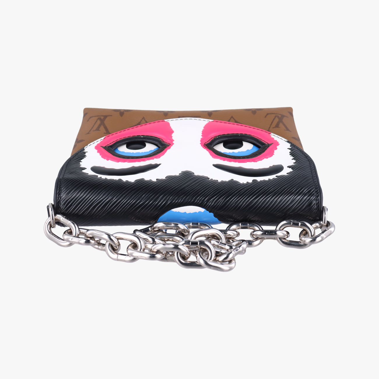 Vintage Louis Vuitton Pochette Kabuki Mask Brown×MARRON×FUCHSIA Monogram Reverse×Epi M43495 shoulderbag | stylenewstar