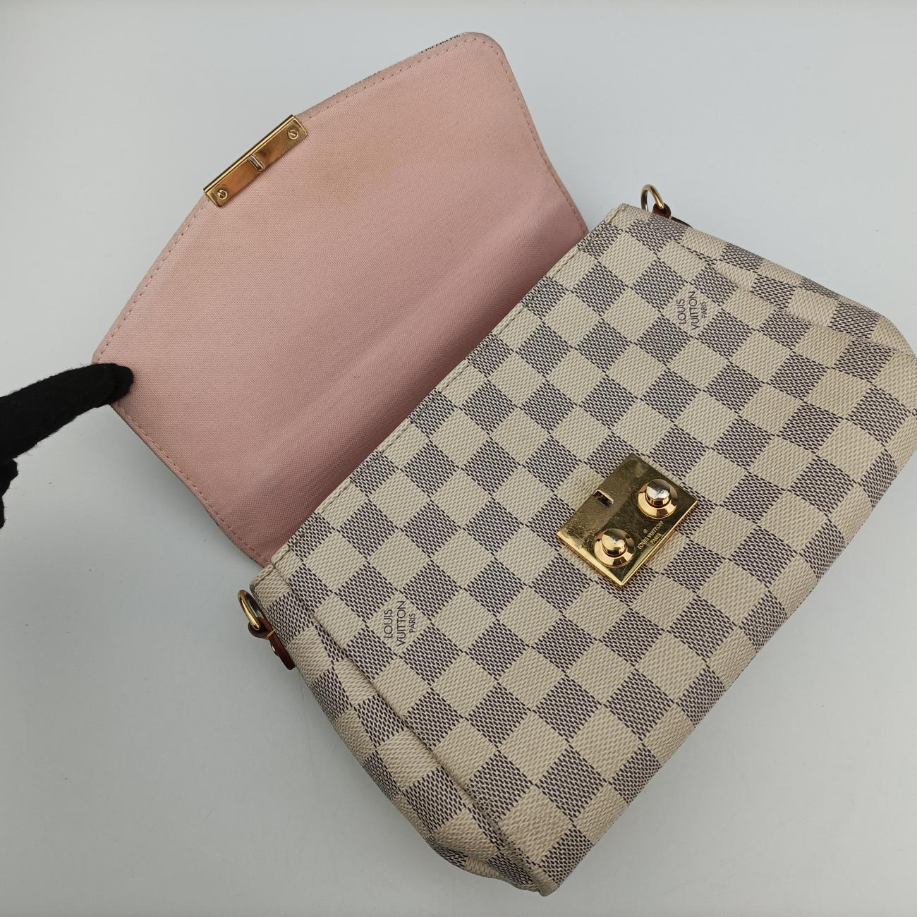 Pre-owned Louis Vuitton CROISETTE Azur Damier Canvas N41581 shoulderbag | stylenewstar