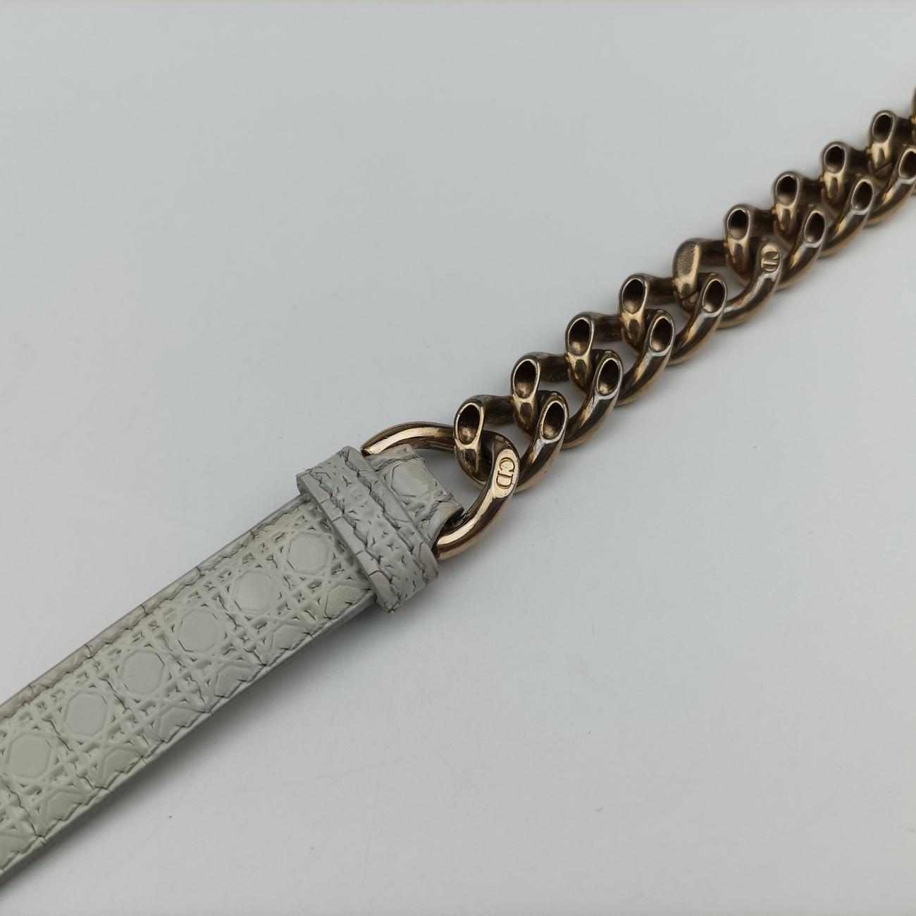 Pre-owned Christian Dior Diorama White Leather  shoulderbag | stylenewstar