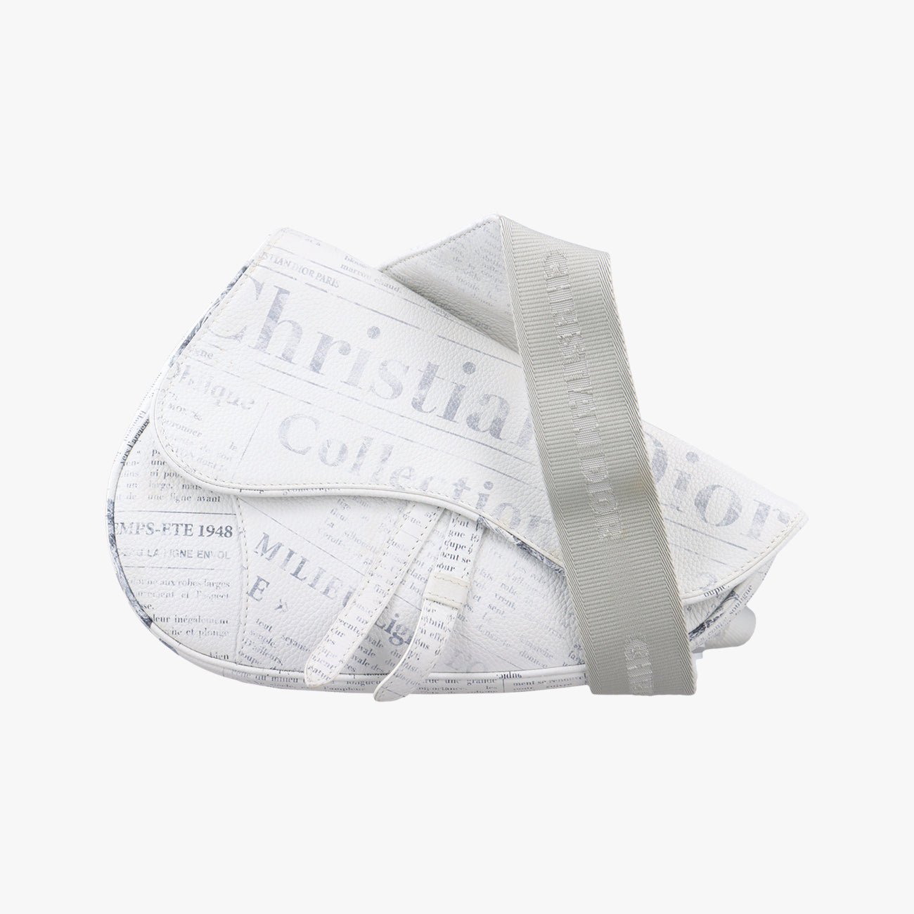 Vintage Christian Dior Saddle White Leather  bum bag/waist bag | stylenewstar