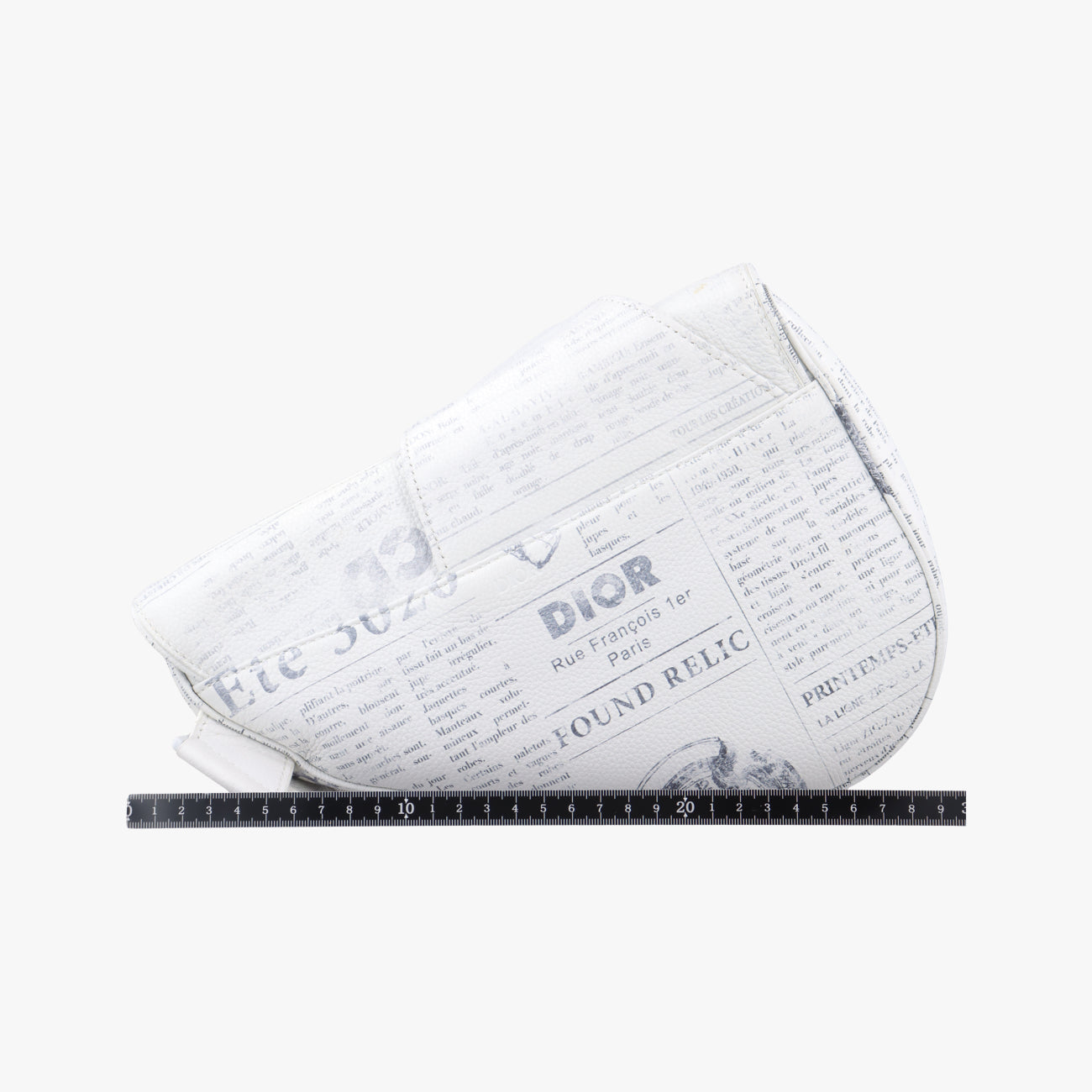 Vintage Christian Dior Saddle White Leather  bum bag/waist bag | stylenewstar