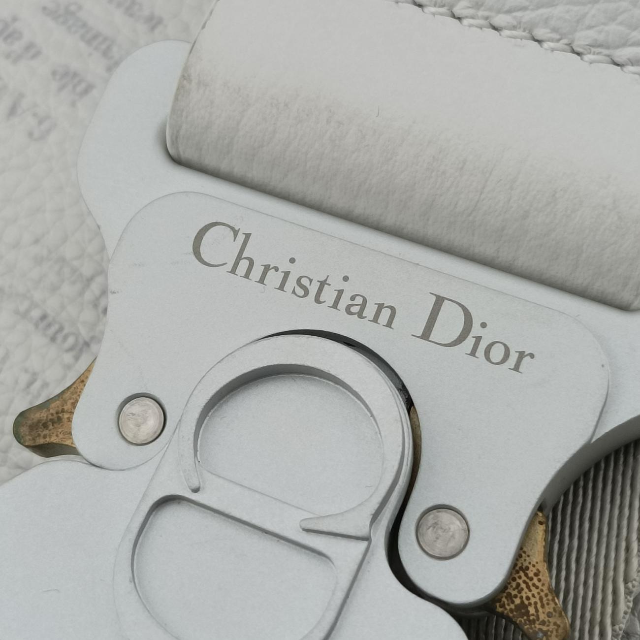 Vintage Christian Dior Saddle White Leather  bum bag/waist bag | stylenewstar