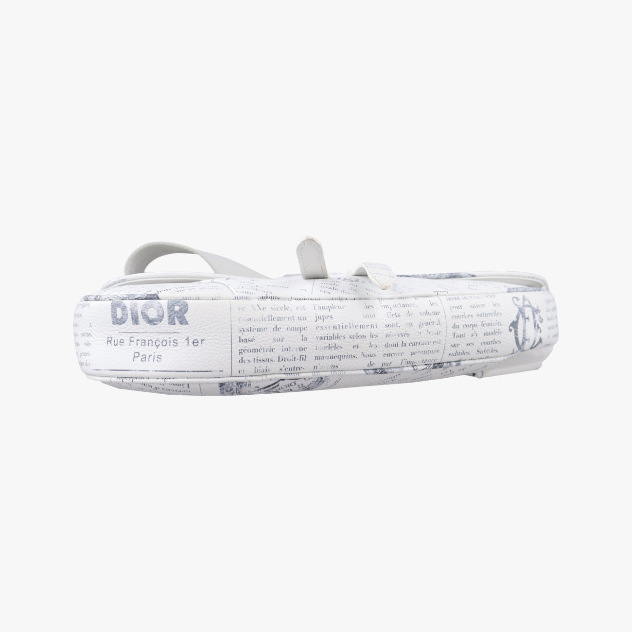 Vintage Christian Dior Saddle White Leather  bum bag/waist bag | stylenewstar