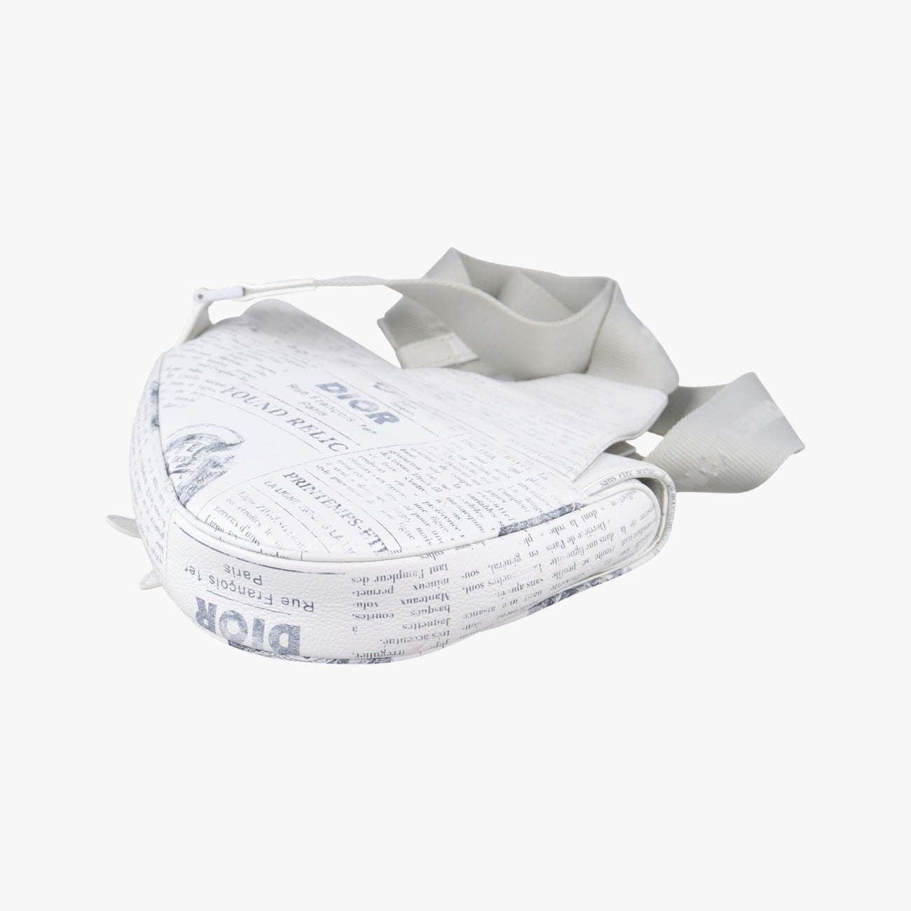 Vintage Christian Dior Saddle White Leather  bum bag/waist bag | stylenewstar