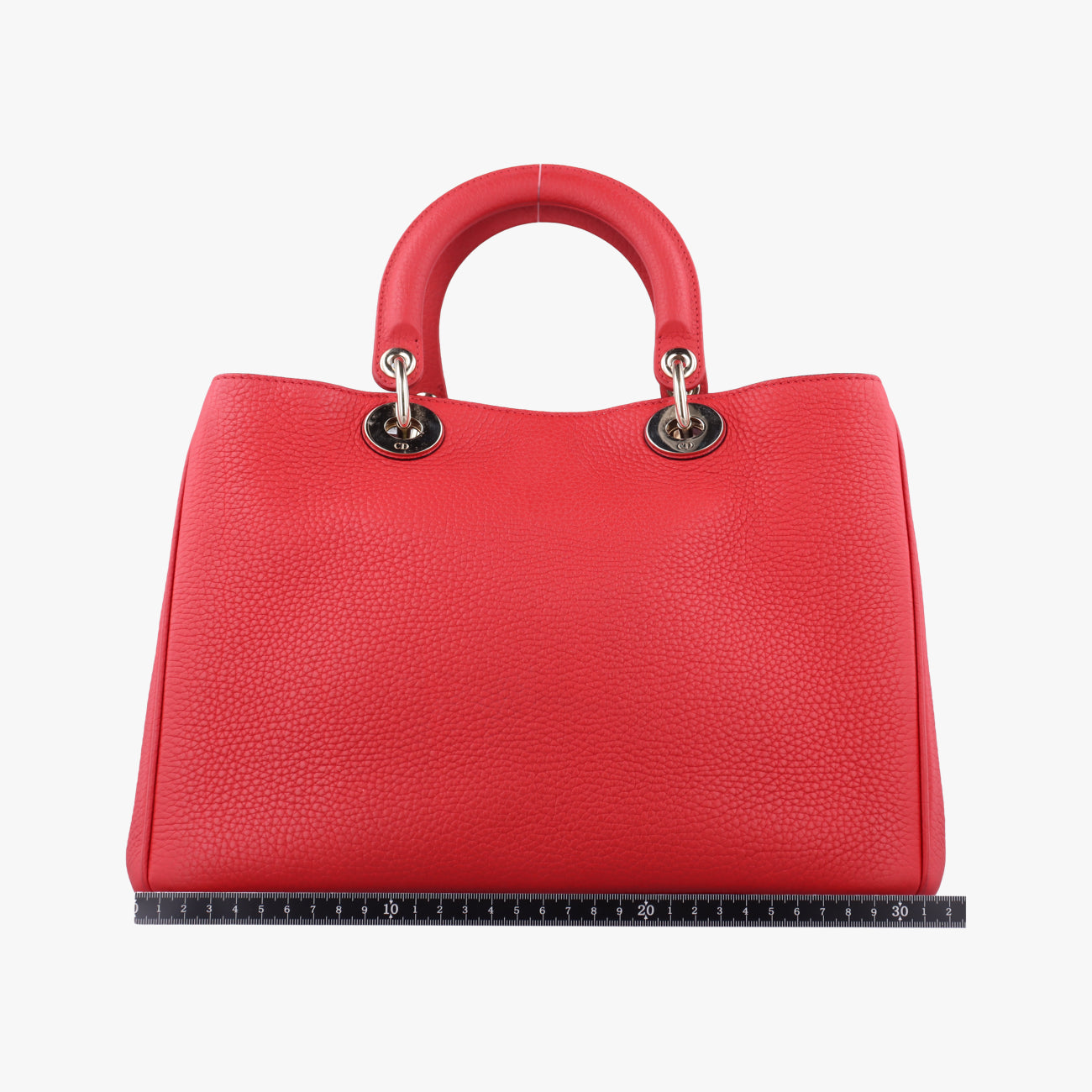 Pre-owned Christian Dior Diorissimo Red Leather  shoulderbag | stylenewstar