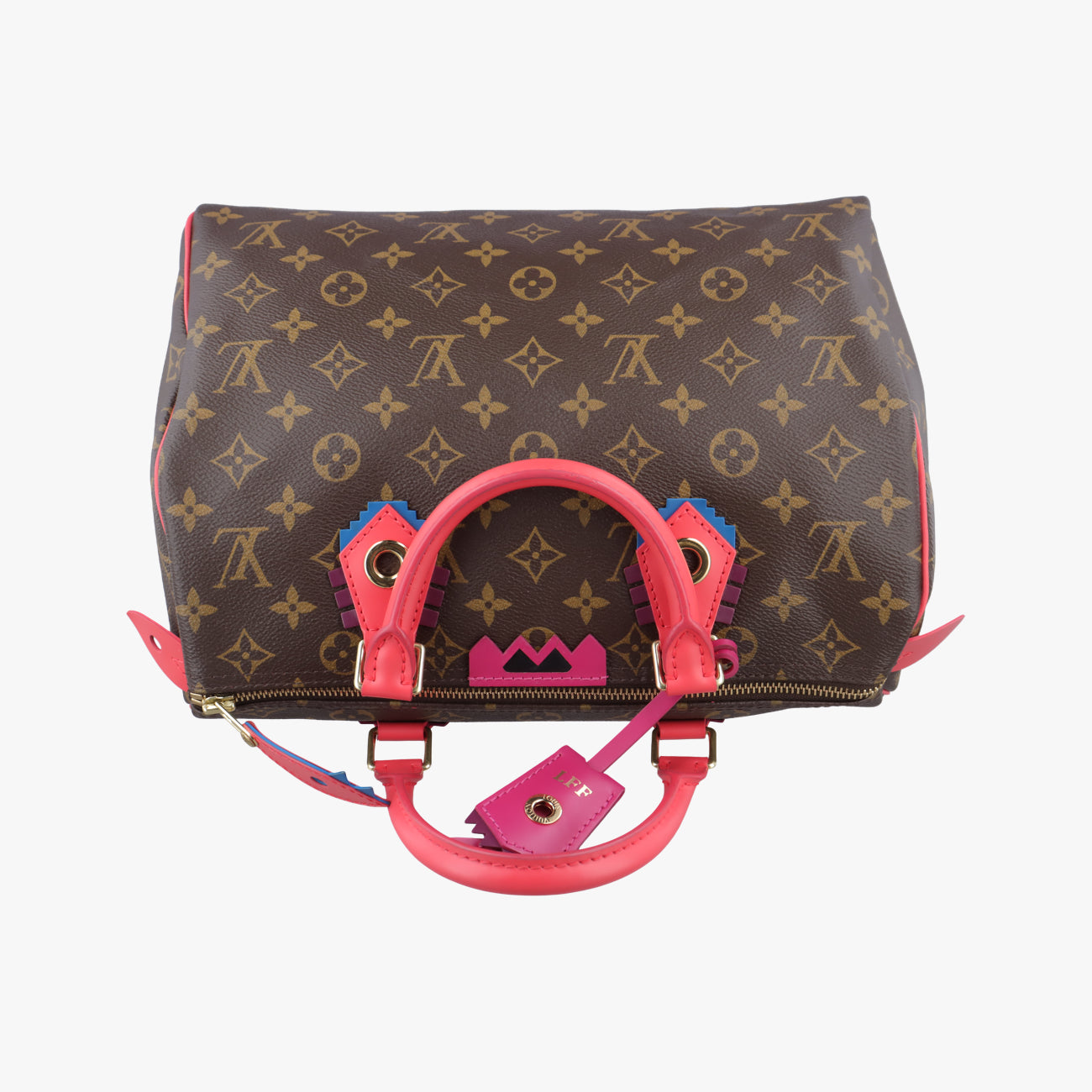 Vintage Louis Vuitton SPEEDY30 brown×Flamingo Monogram Totem M41665 handbag | stylenewstar