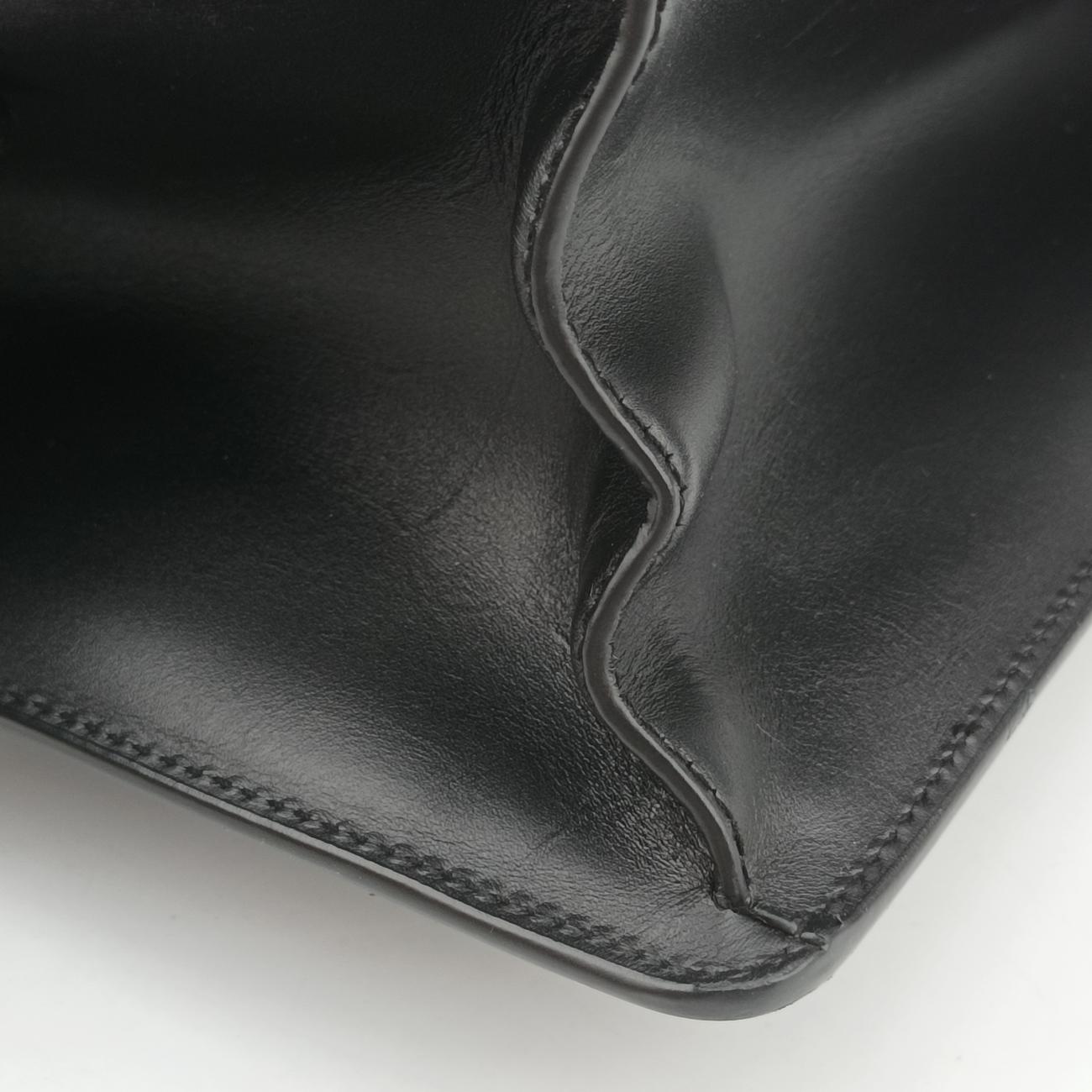 Pre-owned Gucci Sylvie Black×Red×Green Leather 431665 shoulderbag | stylenewstar