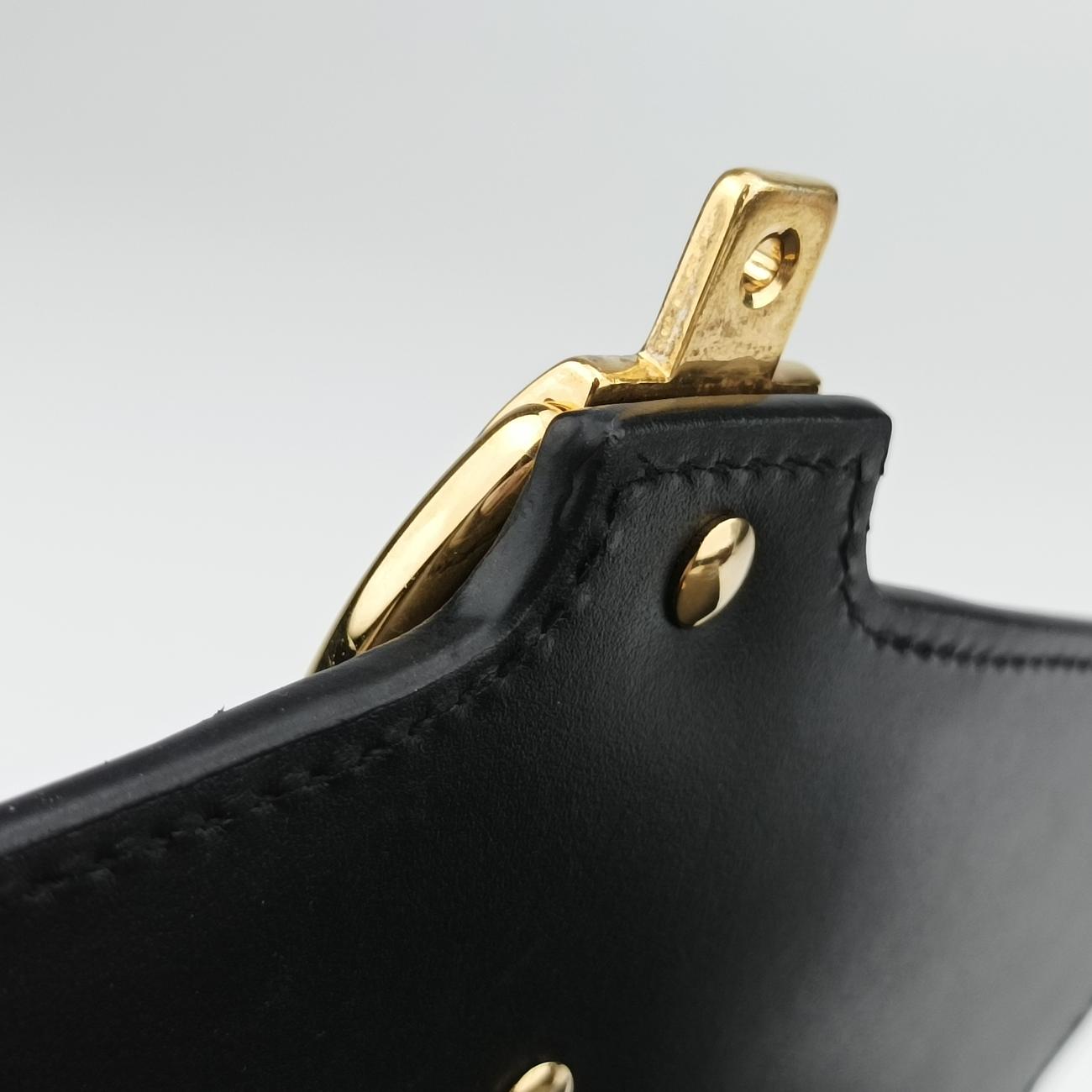 Pre-owned Gucci Sylvie Black×Red×Green Leather 431665 shoulderbag | stylenewstar