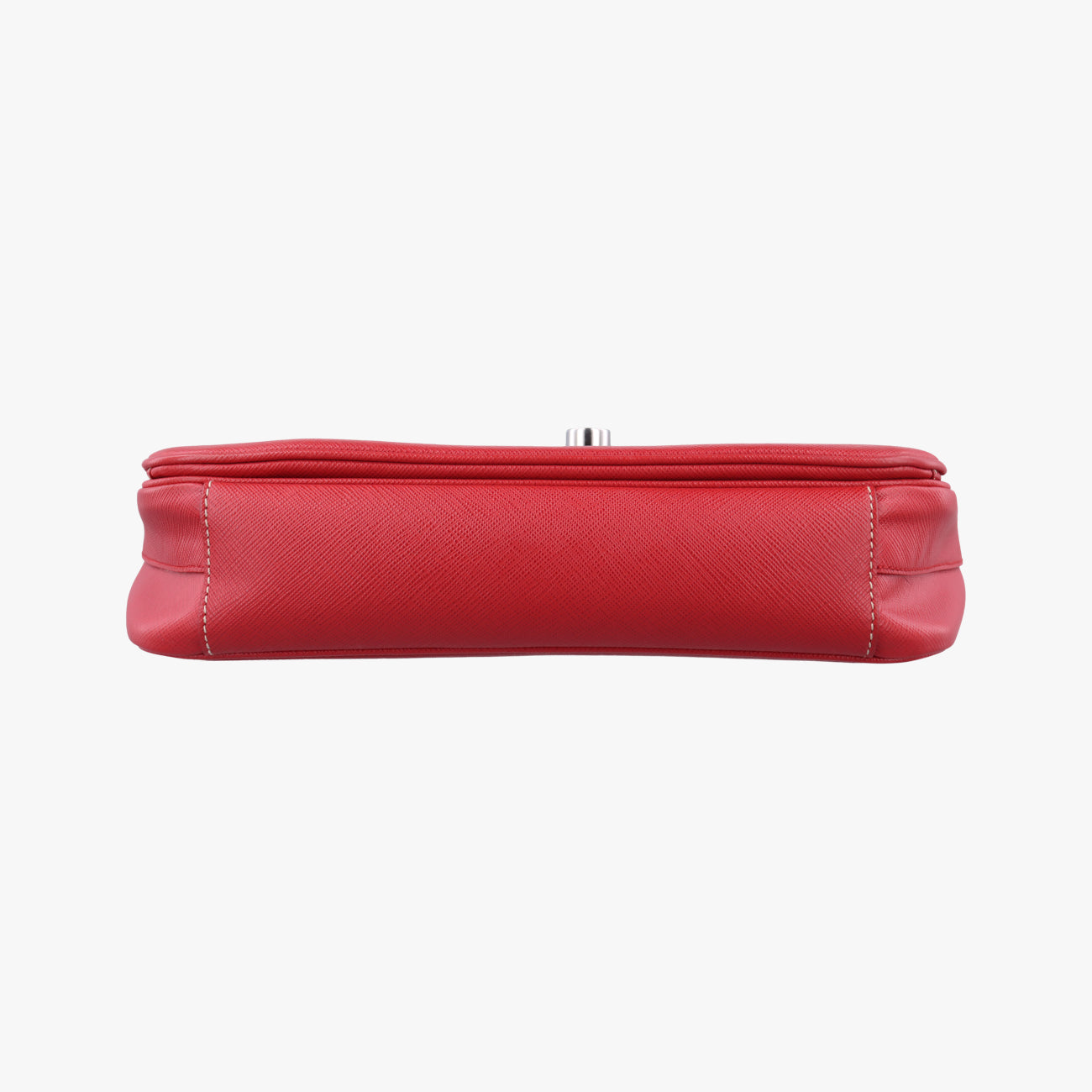Pre-owned Prada Small Sound Flap Orange×Red SAFFIANO Leather BN2485 shoulderbag | stylenewstar