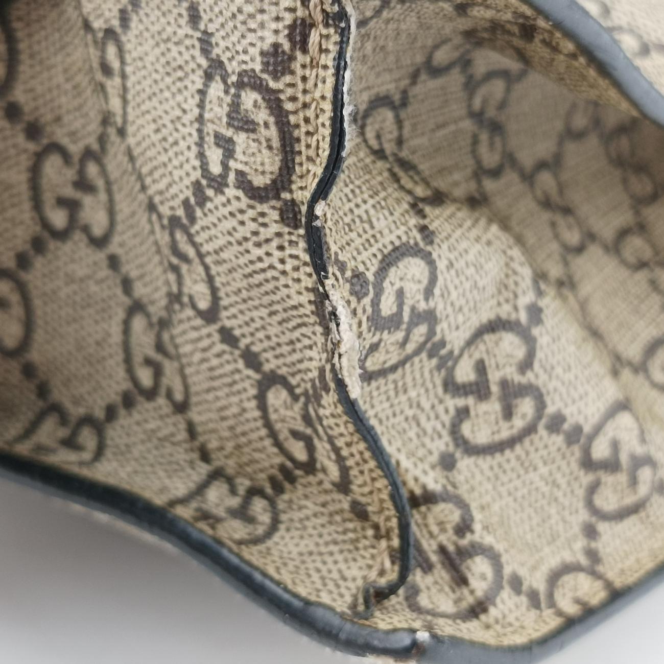 Pre-owned Gucci GG Supreme Bee Beige×Multicolour PVC coated canvas 450950 shoulderbag | stylenewstar