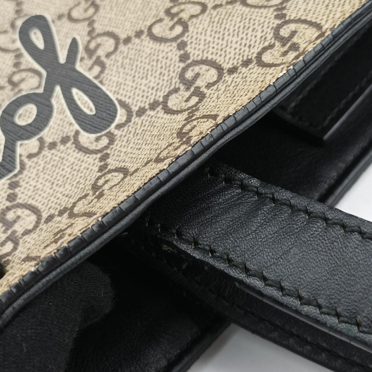 Pre-owned Gucci GG Supreme Bee Beige×Multicolour PVC coated canvas 450950 shoulderbag | stylenewstar