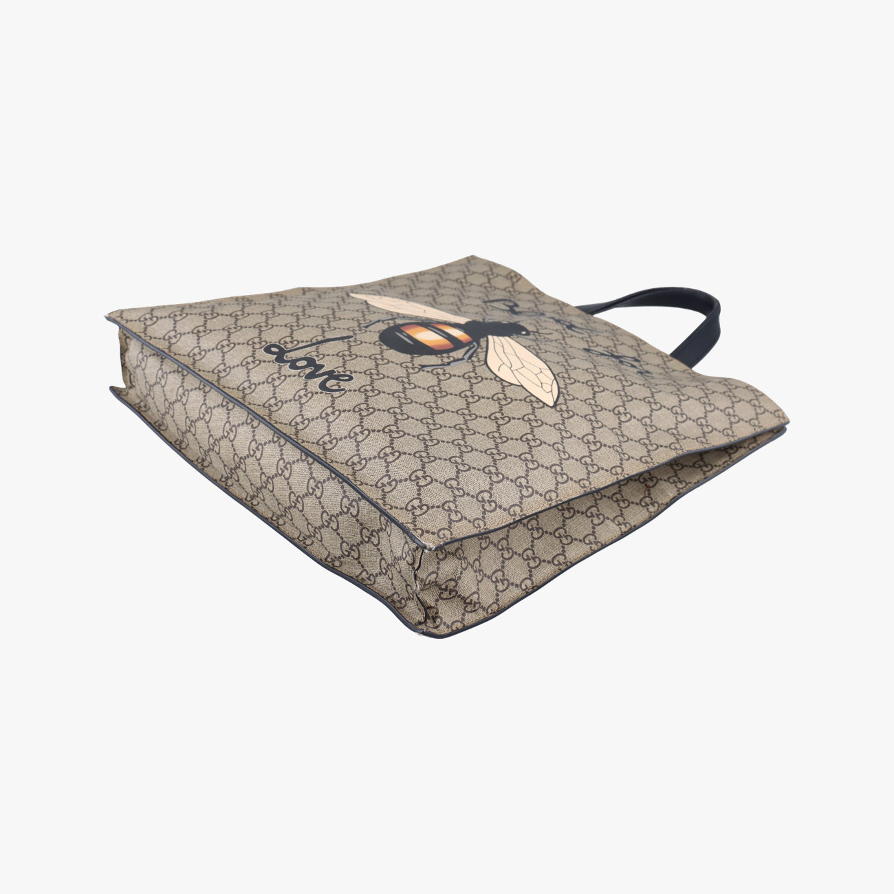 Pre-owned Gucci GG Supreme Bee Beige×Multicolour PVC coated canvas 450950 shoulderbag | stylenewstar