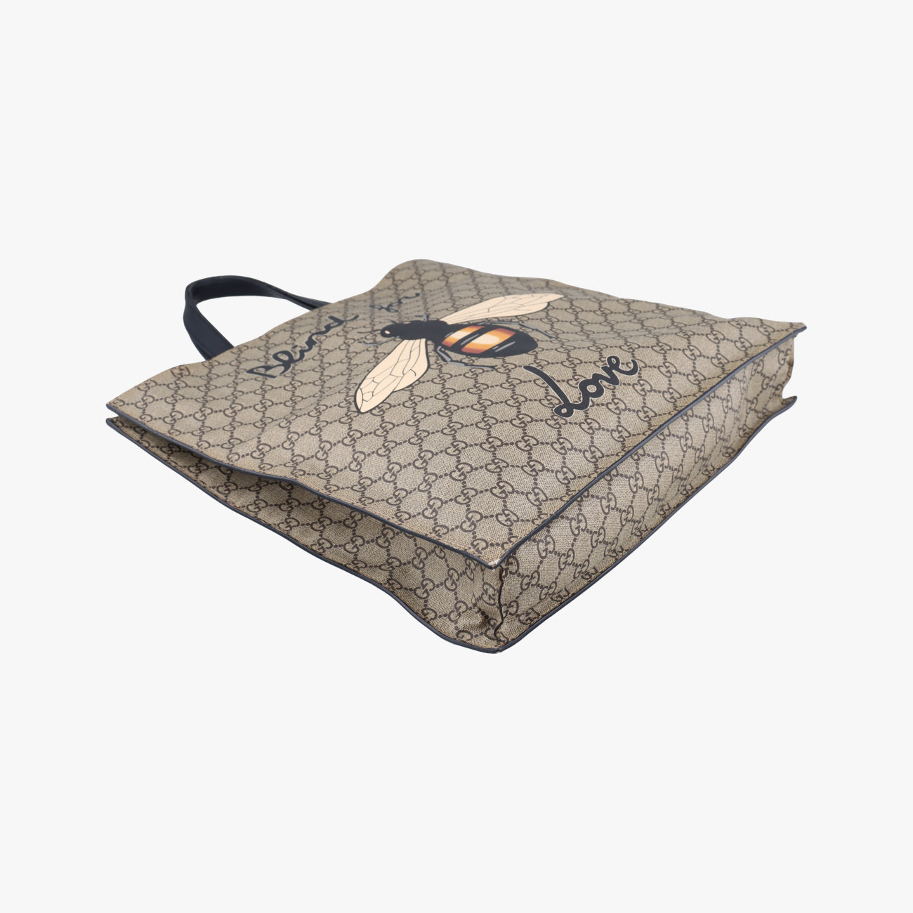 Pre-owned Gucci GG Supreme Bee Beige×Multicolour PVC coated canvas 450950 shoulderbag | stylenewstar