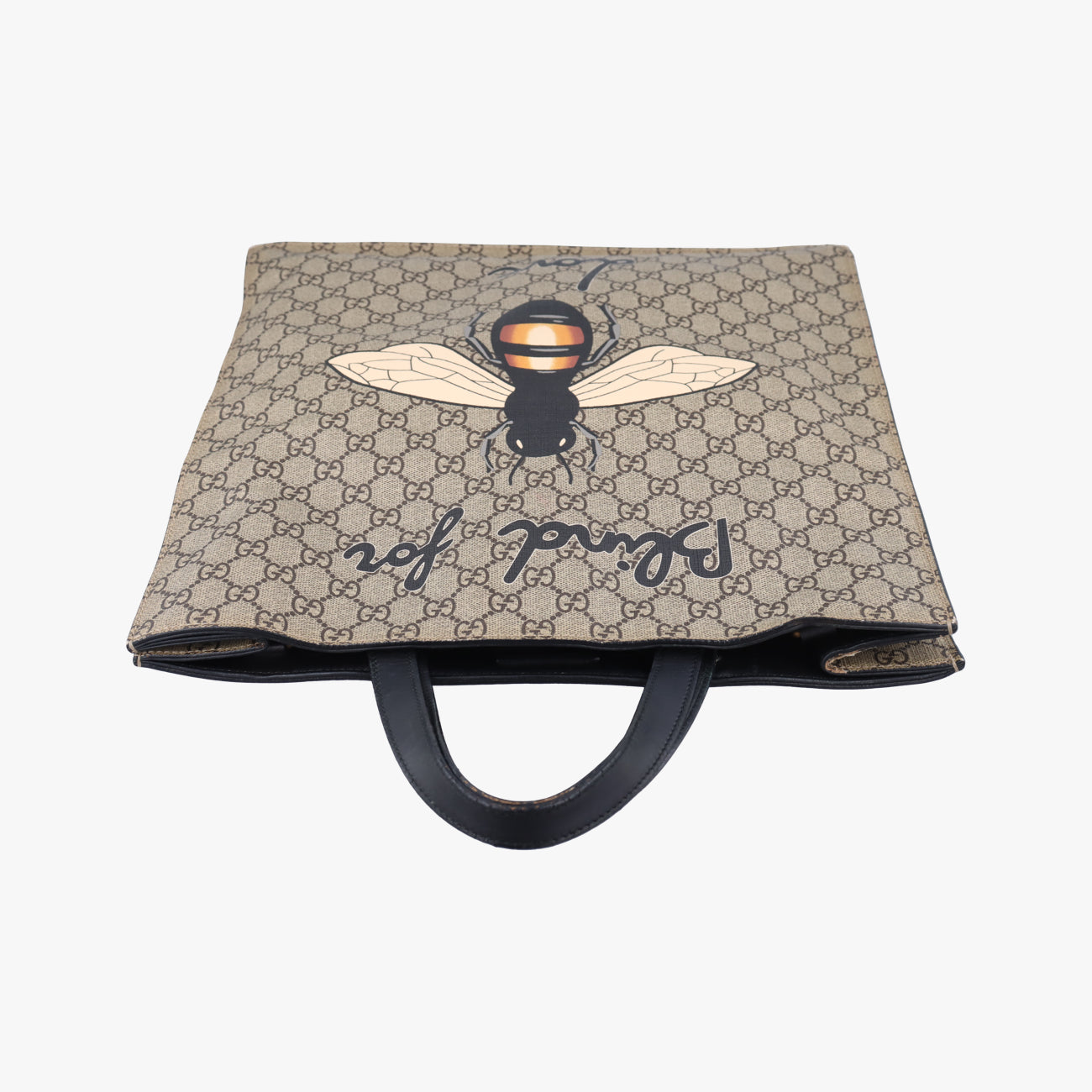 Pre-owned Gucci GG Supreme Bee Beige×Multicolour PVC coated canvas 450950 shoulderbag | stylenewstar