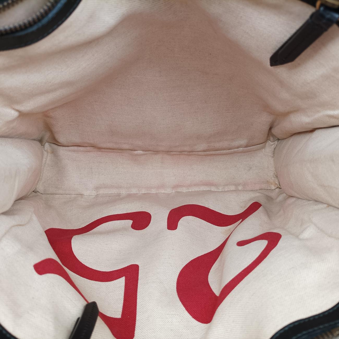 Pre-owned Gucci GG Supreme Bee Beige×Multicolour PVC coated canvas 450950 shoulderbag | stylenewstar